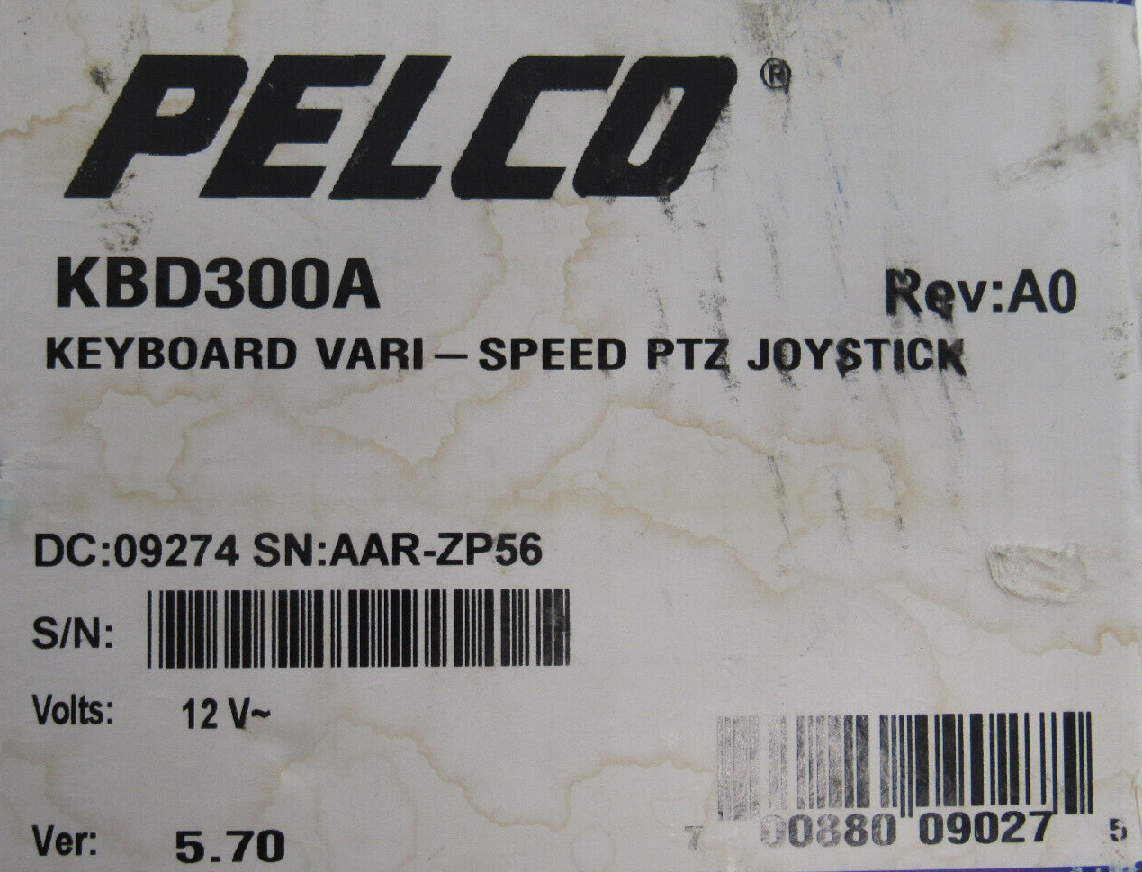 NEW PELCO KBD300A KEYBOARD VARI-SPEED WITH JOYSTICK