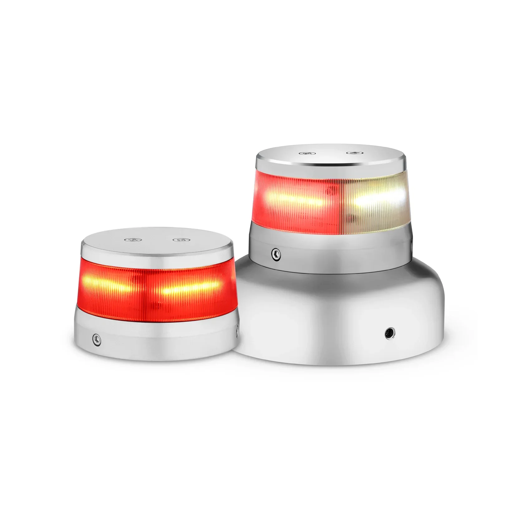 Whelen ORION 360 Red / White Split LED Beacon 14 VDC, 2.6"" Base 01-0772010-70