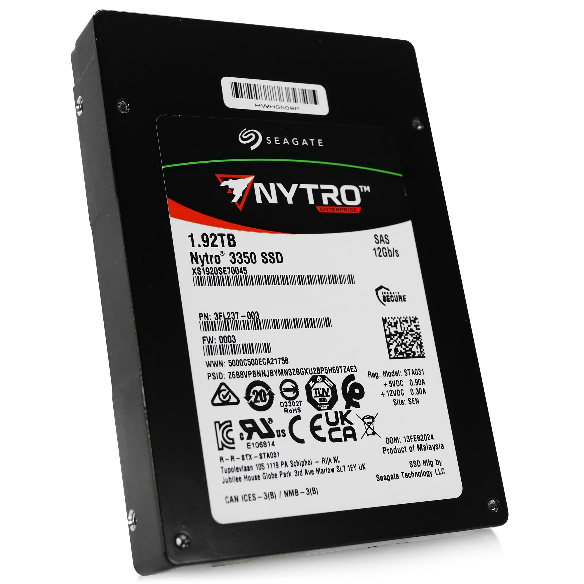 Seagate Nytro 3050 XS1920SE70045 1.92TB 1 DWPD SAS 12Gb/s 3D TLC 2.5in Refurbished SSD