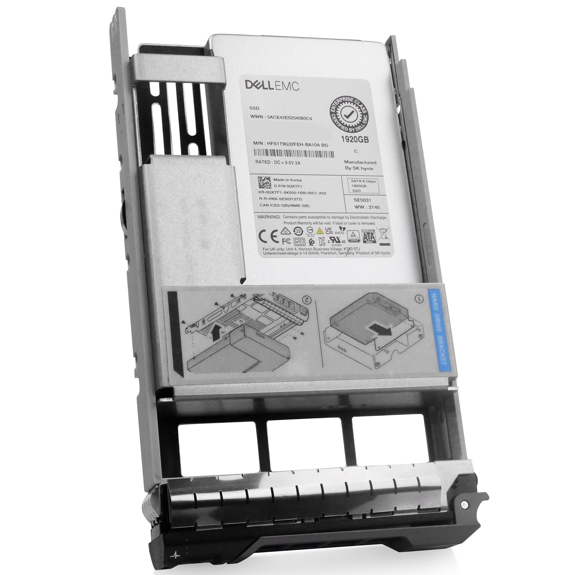 Dell G13 0GKTF1 1.92TB SATA 6Gb/s 3D TLC Hybrid 3.5in Refurbished SSD