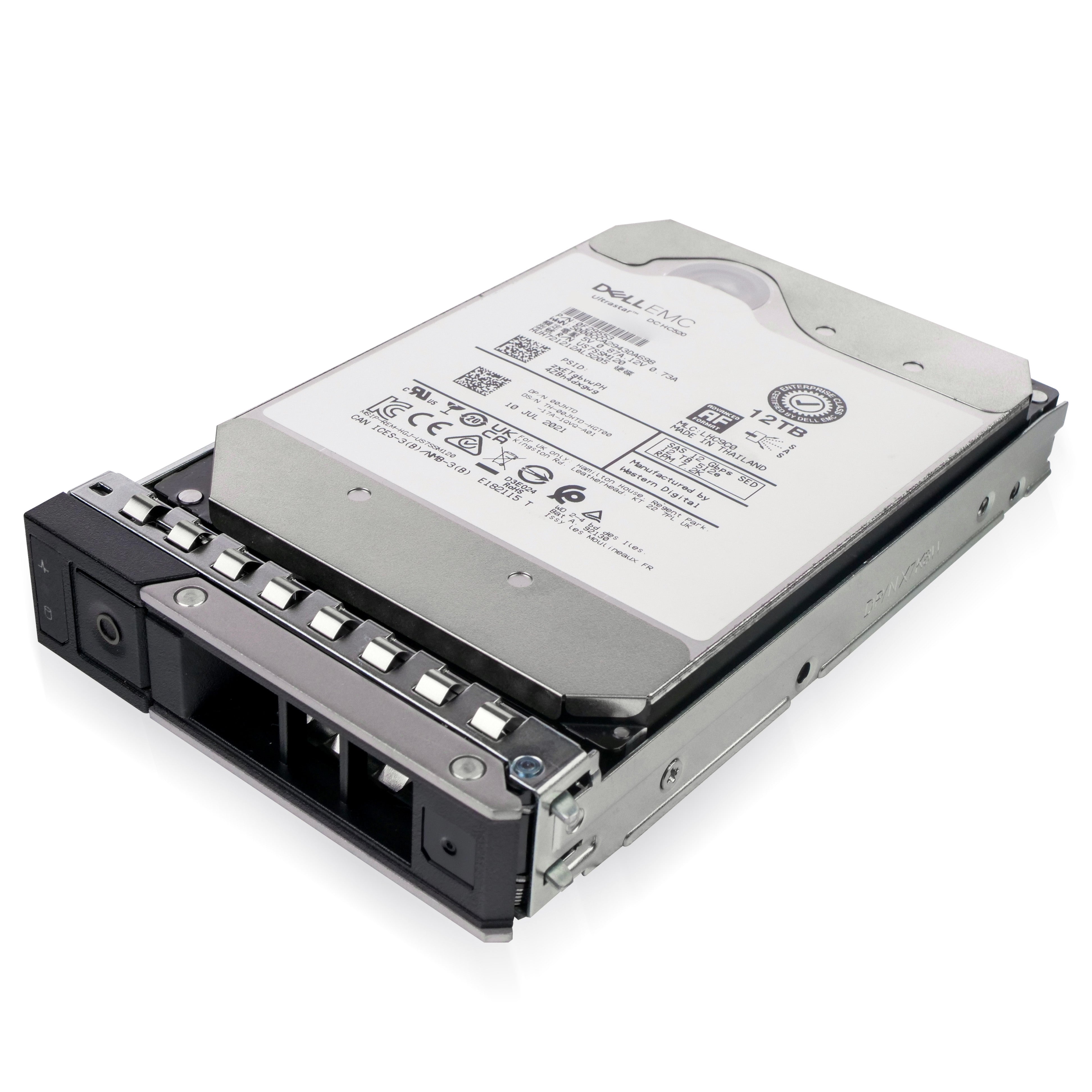 Dell G14 400-AXLO 12TB 7.2K RPM SAS 12Gb/s 512e 256MB 3.5in Refurbished HDD