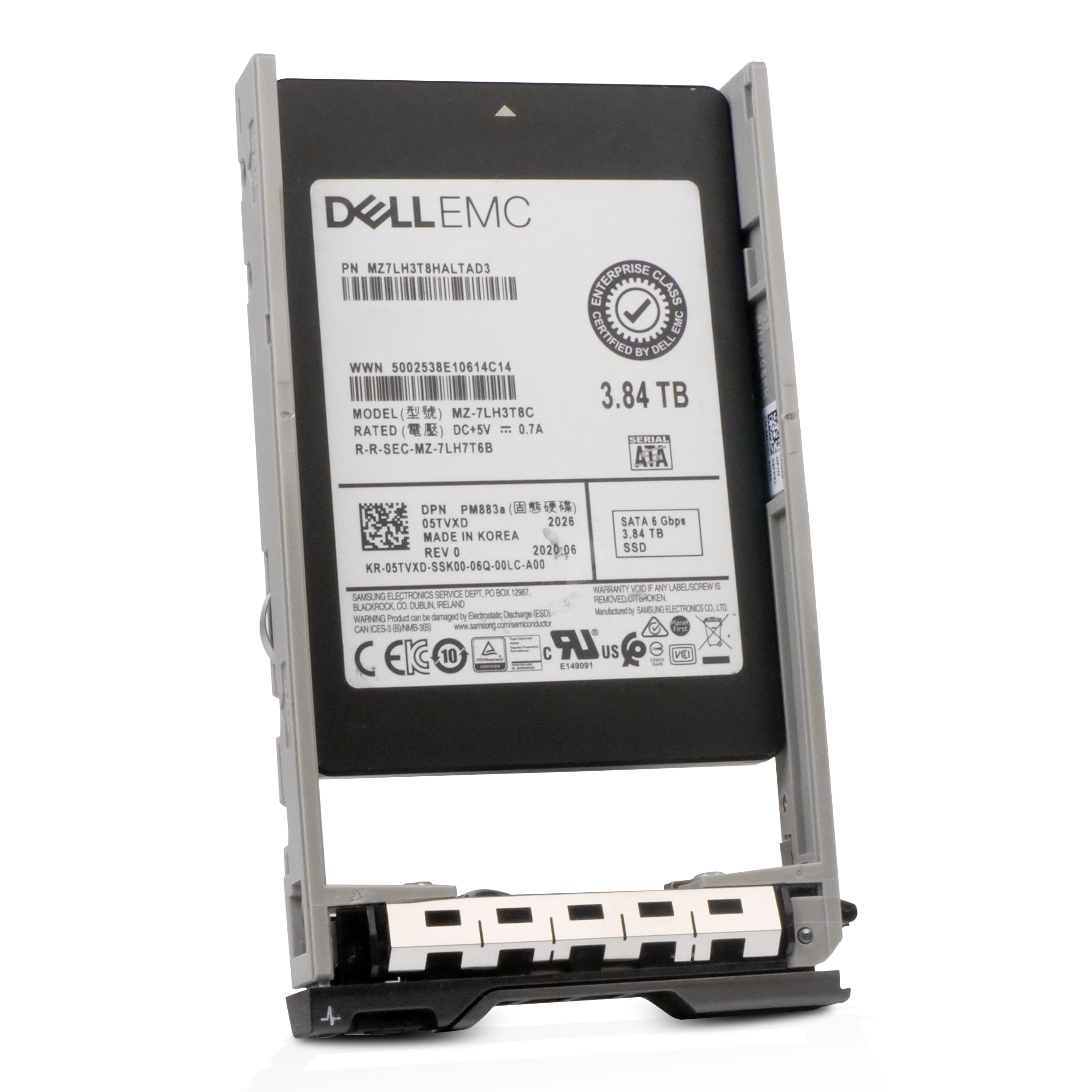 Dell G13 400-AWCR 3.84TB 1 DWPD SATA 6Gb/s 3D TLC 2.5in Refurbished SSD