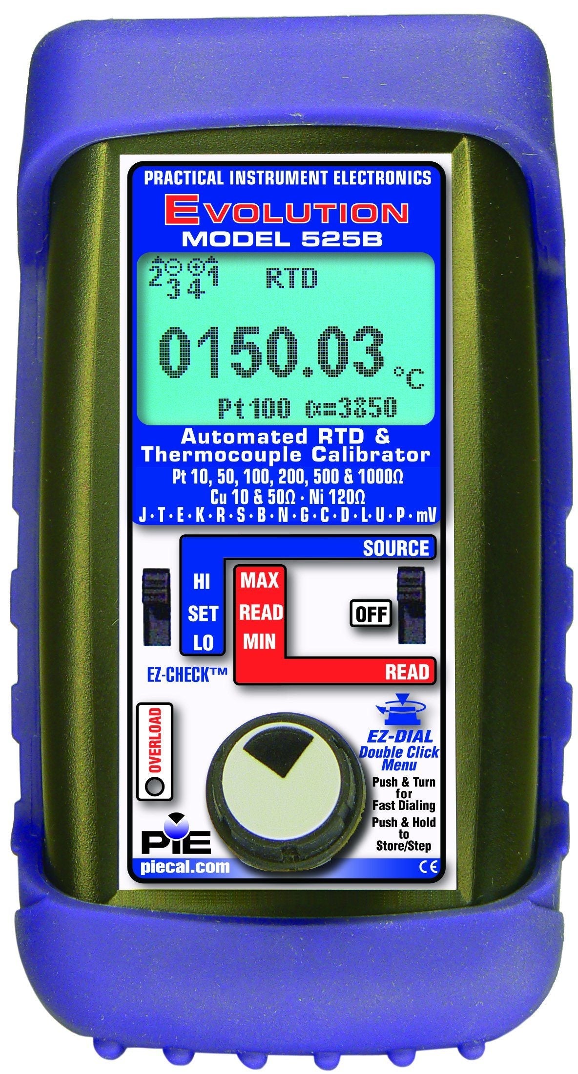 525B RTD/Thermocouple Calibrator