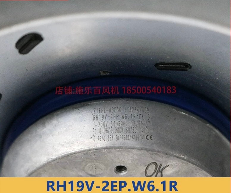 Brand new RH19V-2EP.W6.1R ZIEHL-ABEGG centrifugal fan 1-230V 50/60HZ