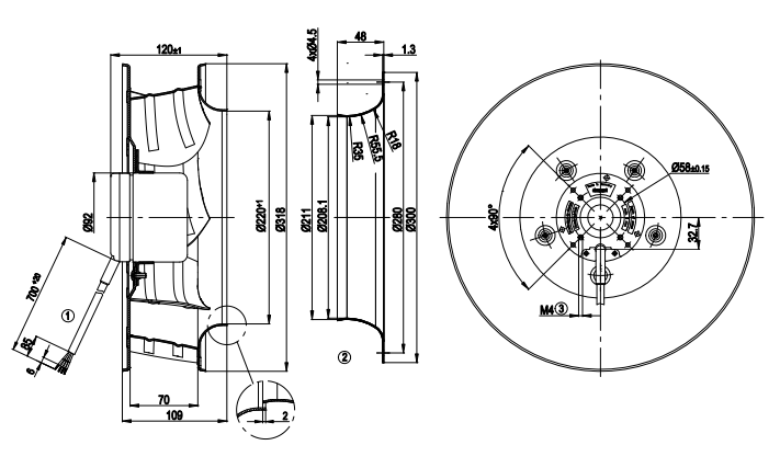 R1G310-AD17-11 ebm papst 48V fan
