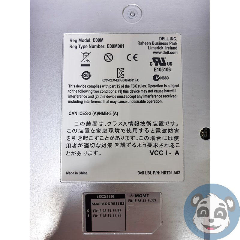 DELL E09M E09M001 HRT01 A02, EqualLogic Type 12 Control Module for PS4100 , “A”