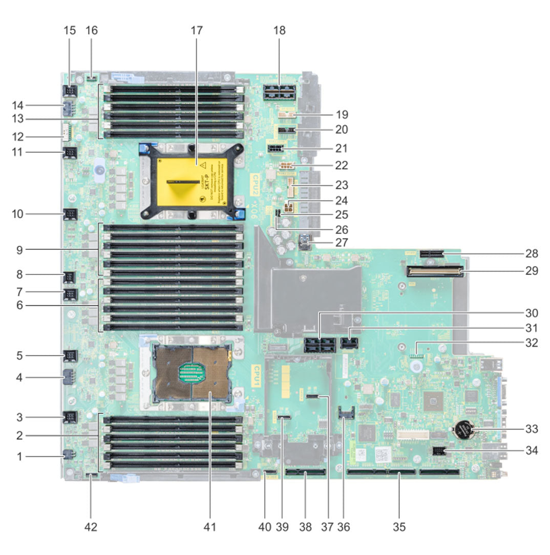DY2X0 — System Board Motherboard | Dell PowerEdge R740
