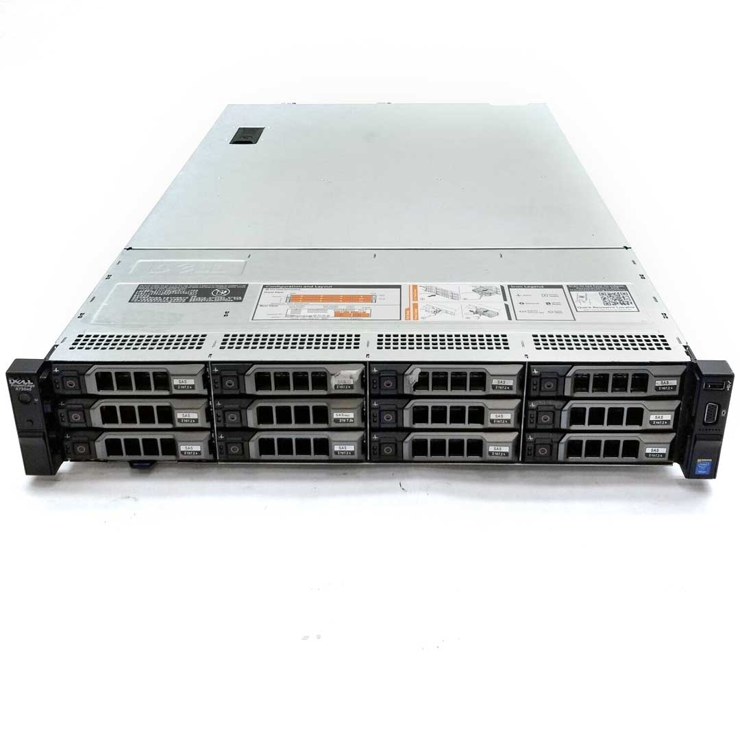 900RP — 12x 3.5" SAS/SATA Rack Chassis | Refurbished Dell PowerEdge R730xd