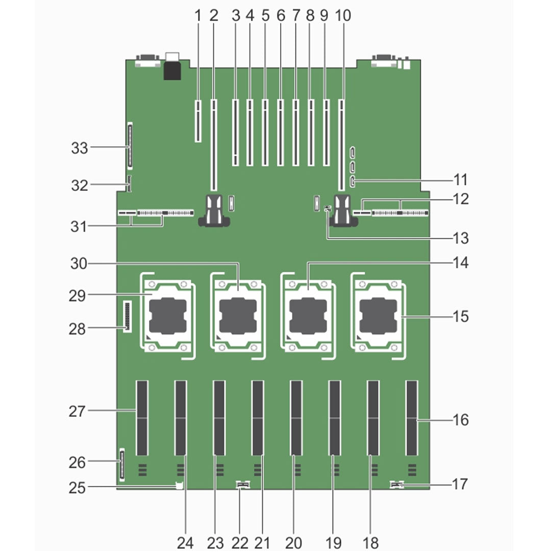 T55KM — System Board Motherboard | Dell PowerEdge R930