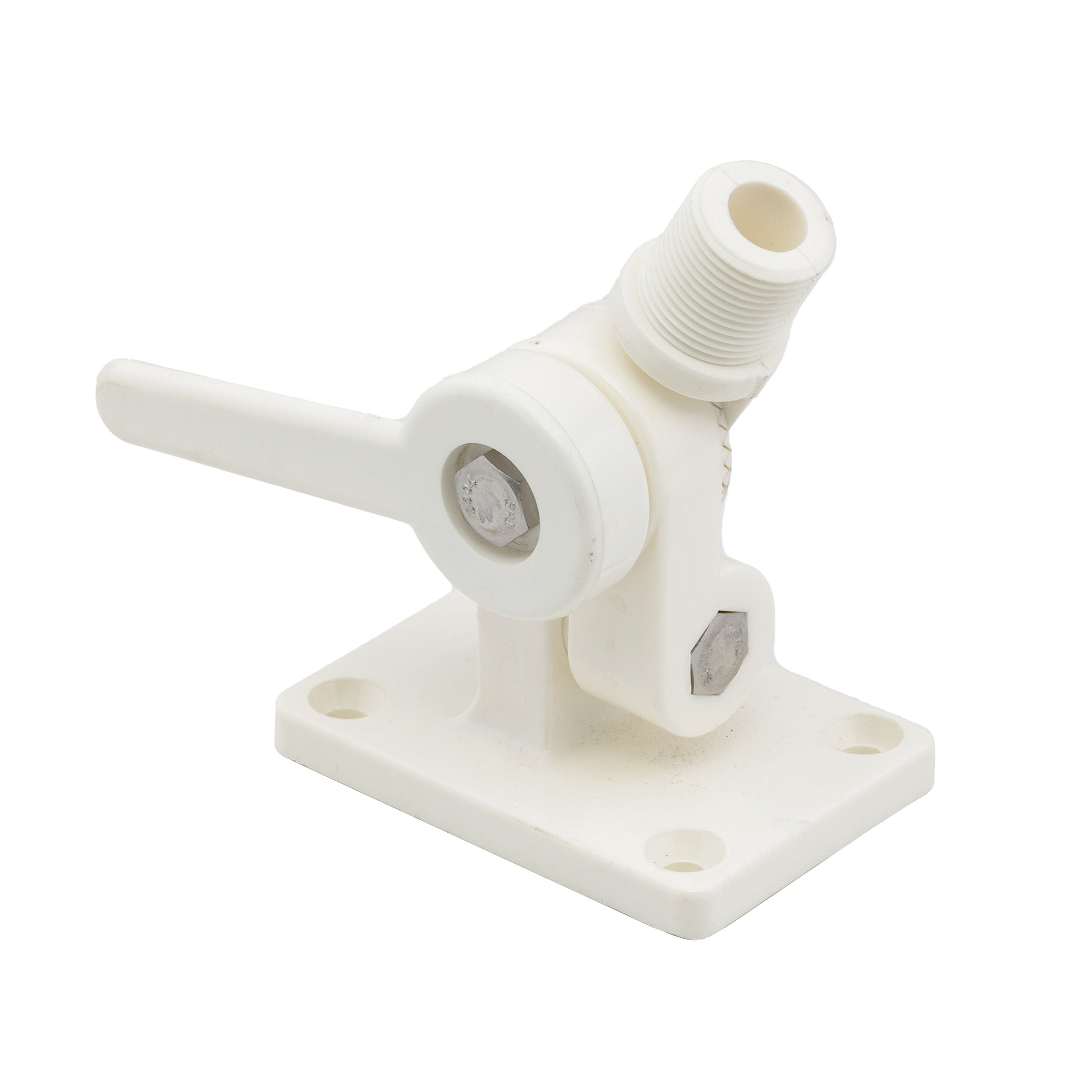 Whitecap S-1805 White Nylon Ratchet/Antennae Mount