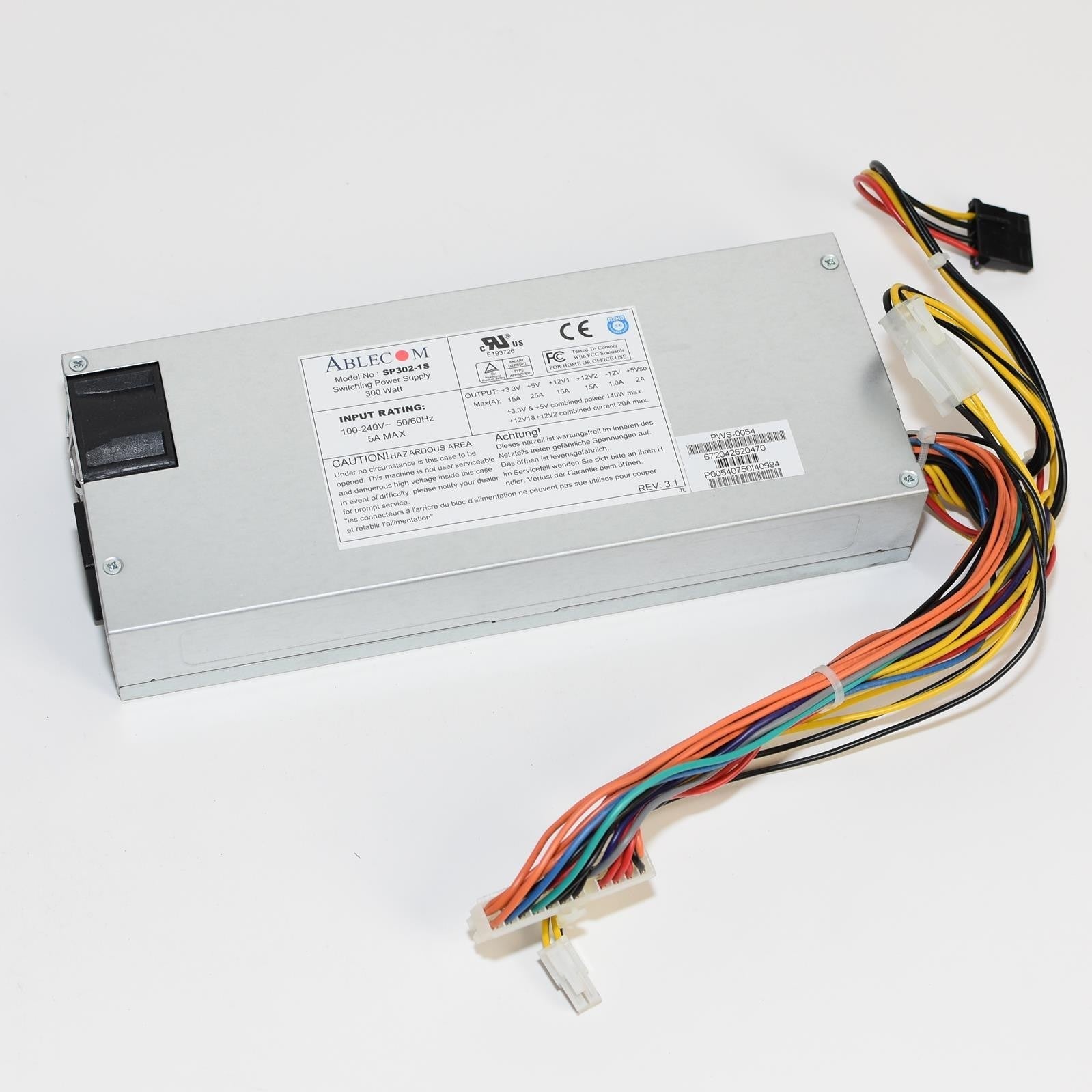 Supermicro 300W SM 1U (SP302-1S) Power Supply - PWS-0054.