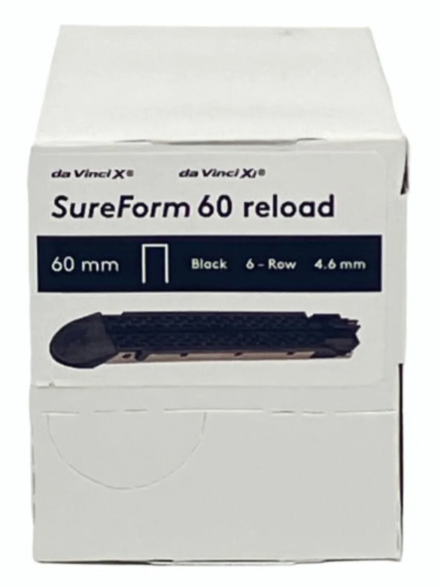 Intuitive Surgical 48360T DaVinci XI SureForm 60 Reload, 3.5MM 6 Row, Black, Box of 12