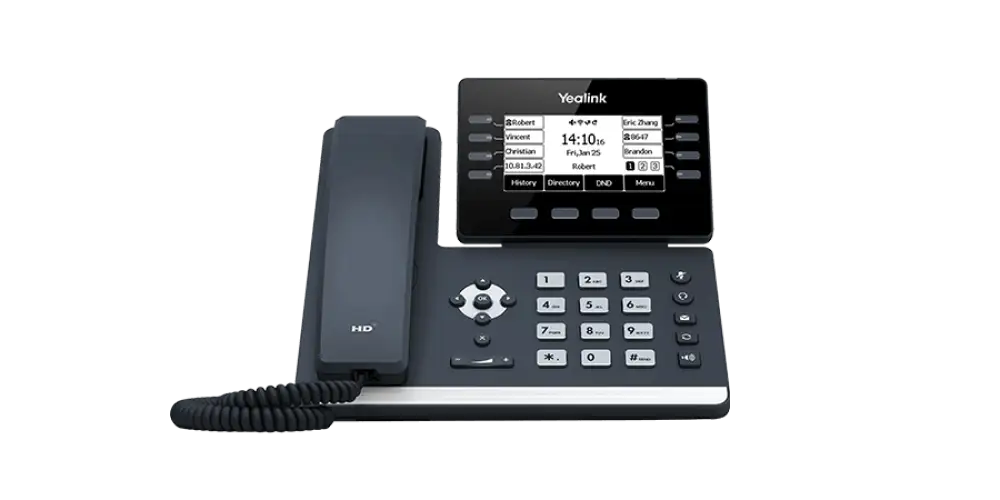 Yealink SIP-T53W IP Phone | 12-Line WiFi Bluetooth Gigabit Business Phone - Refurbished