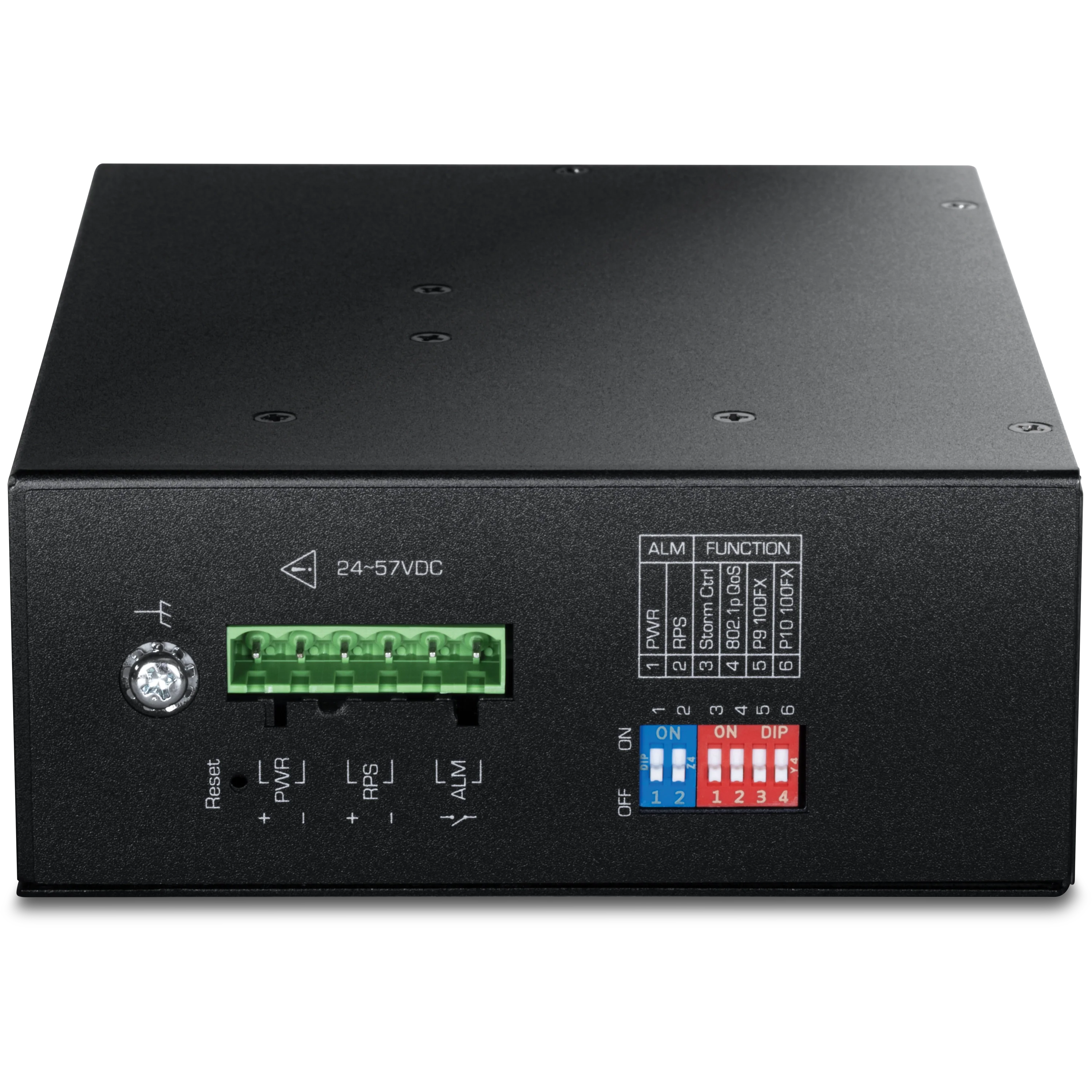 TRENDnet TI-PG103 10-Port Industrial Gigabit L2 Managed PoE+ DIN-Rail Switch 24-57V