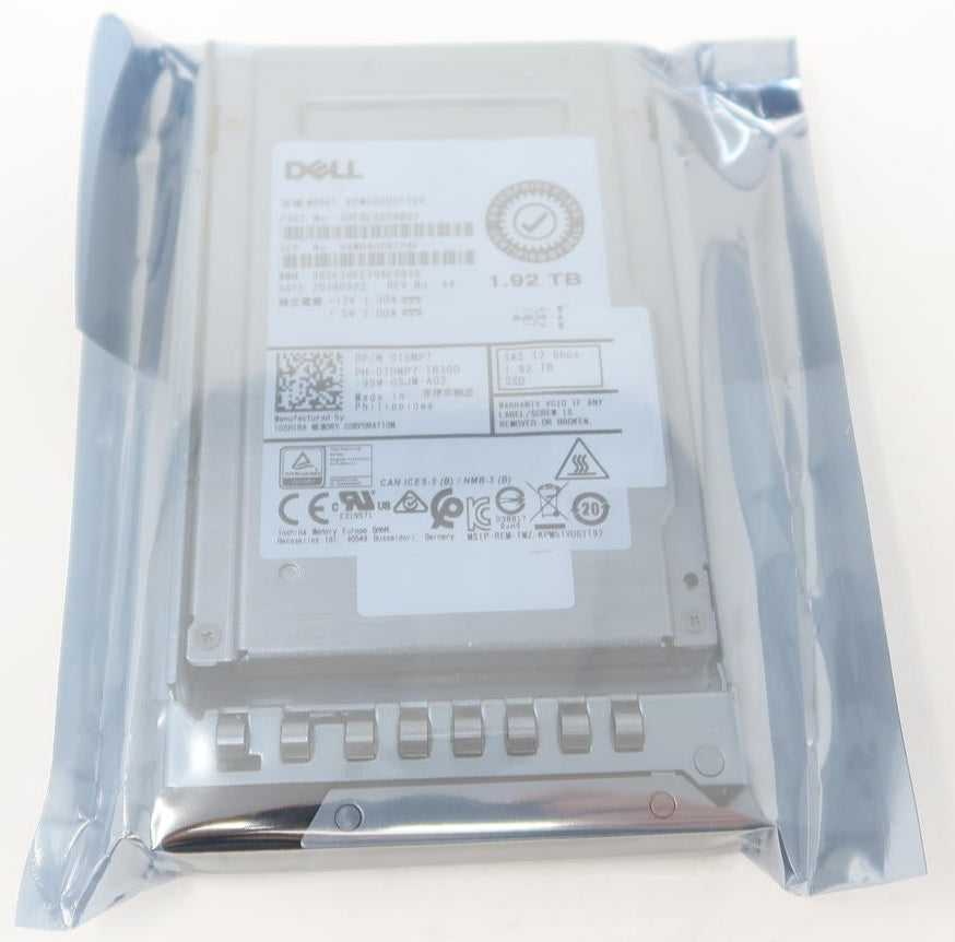 Dell 0TDNP7 KPM5XRUG1T92 - 1.92TB SAS 12Gb/s 2.5-Inch RI SSD | Alo Tech Solutions