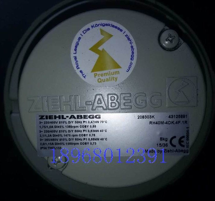 RH40M-4DK.4F.1R ZIEHL-ABEGG centrifugal fan 3-230/400V 50HZ