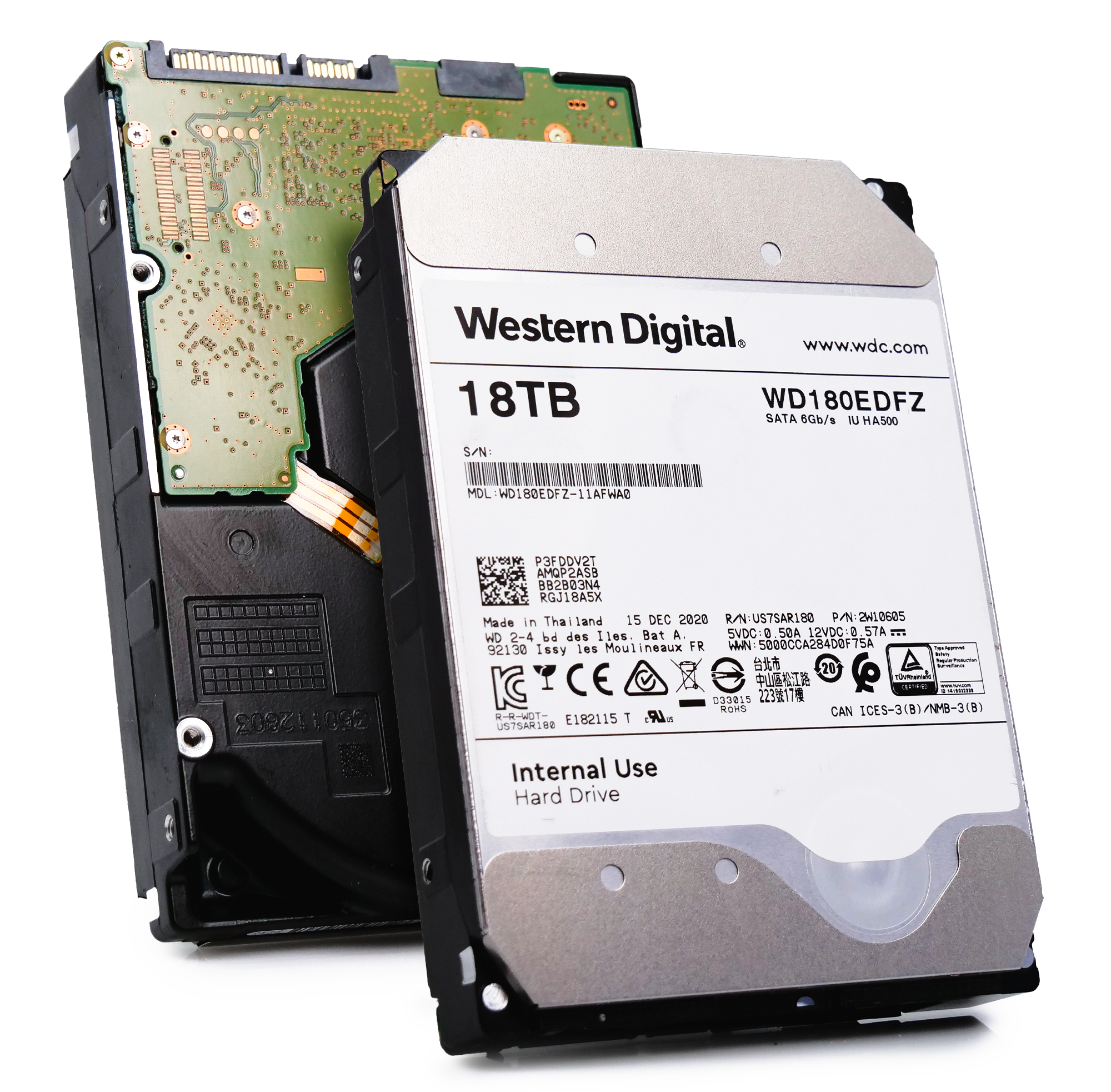 Western Digital WD180EDFZ 18TB 5.4K RPM SATA 6Gb/s 512e 3.5in Refurbished HDD