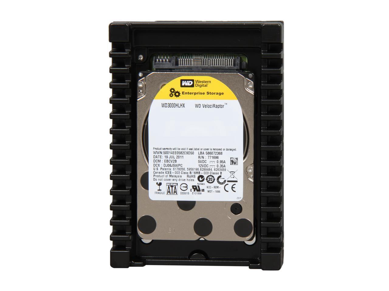 Western Digital 300GB VelociRaptor 10K RPM 32MB Cache 2.5" SATA 3.0Gb/s Enterprise Hard Drive - WD3000BLHX