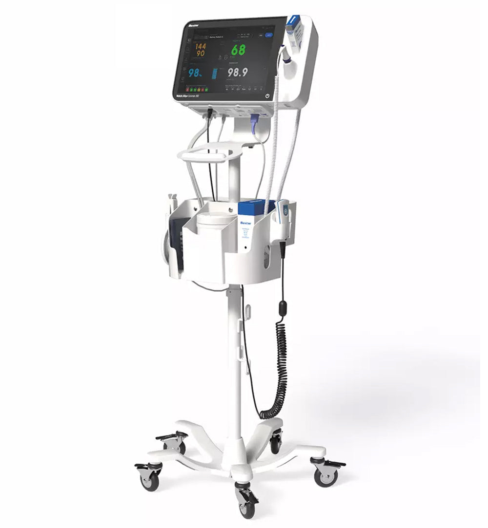 Baxter Connex 360 Vital Signs Monitor w/ Nellcor SpO2, WiFi, Mobile Stand, Barcode Scanner