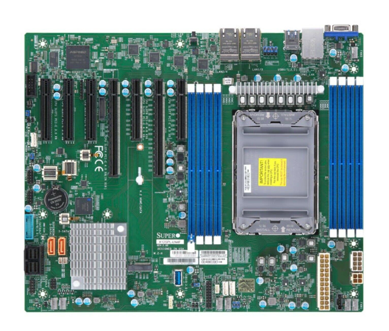 Supermicro X12SPL-LN4F X12SPL-LN4F C621A Socket P+ LGA4189 Motherboard