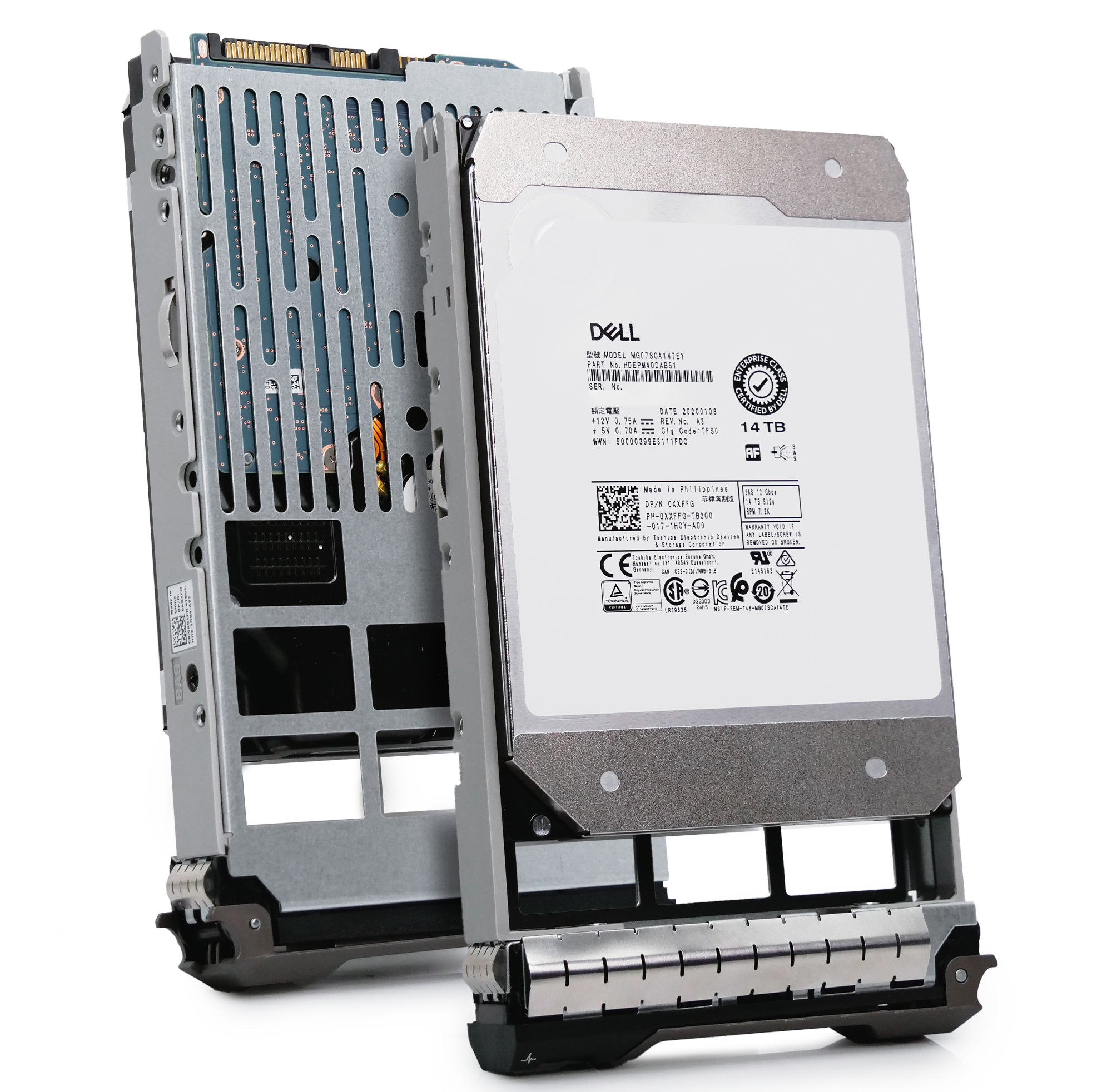 Dell G13 0XXFFG 14TB 7.2K RPM SAS 12Gb/s 512e 3.5in Hard Drive