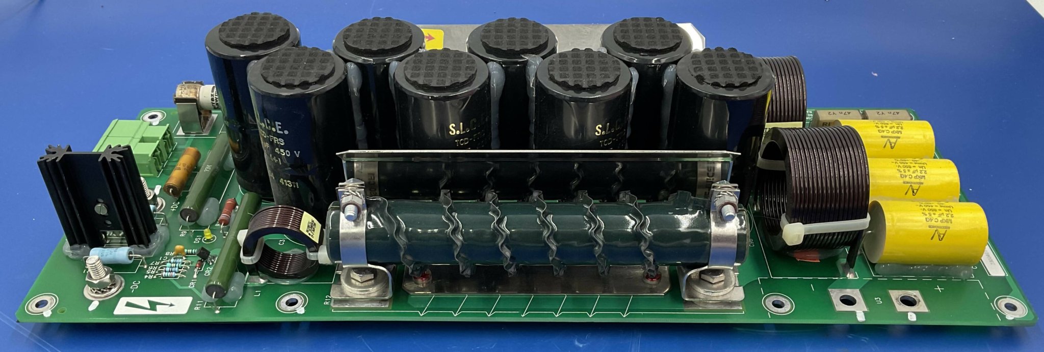 GE 2300401-2 - AC/DC TRI Board X-Ray Power PCB Side View | Alo Tech Solutions