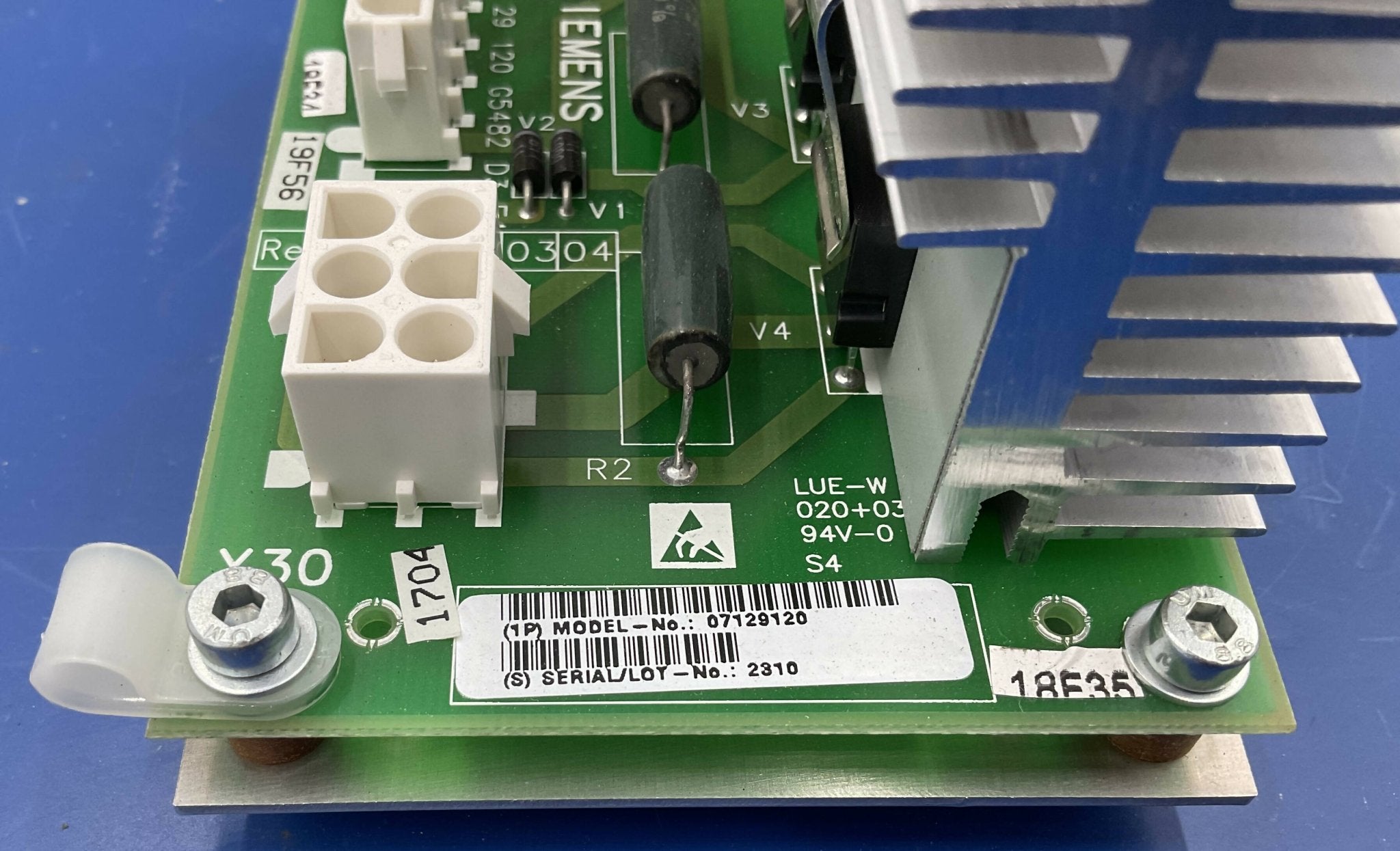 Siemens 7129112 - Amplifier Board D3 Complete PCB Side View | Alo Tech Solutions