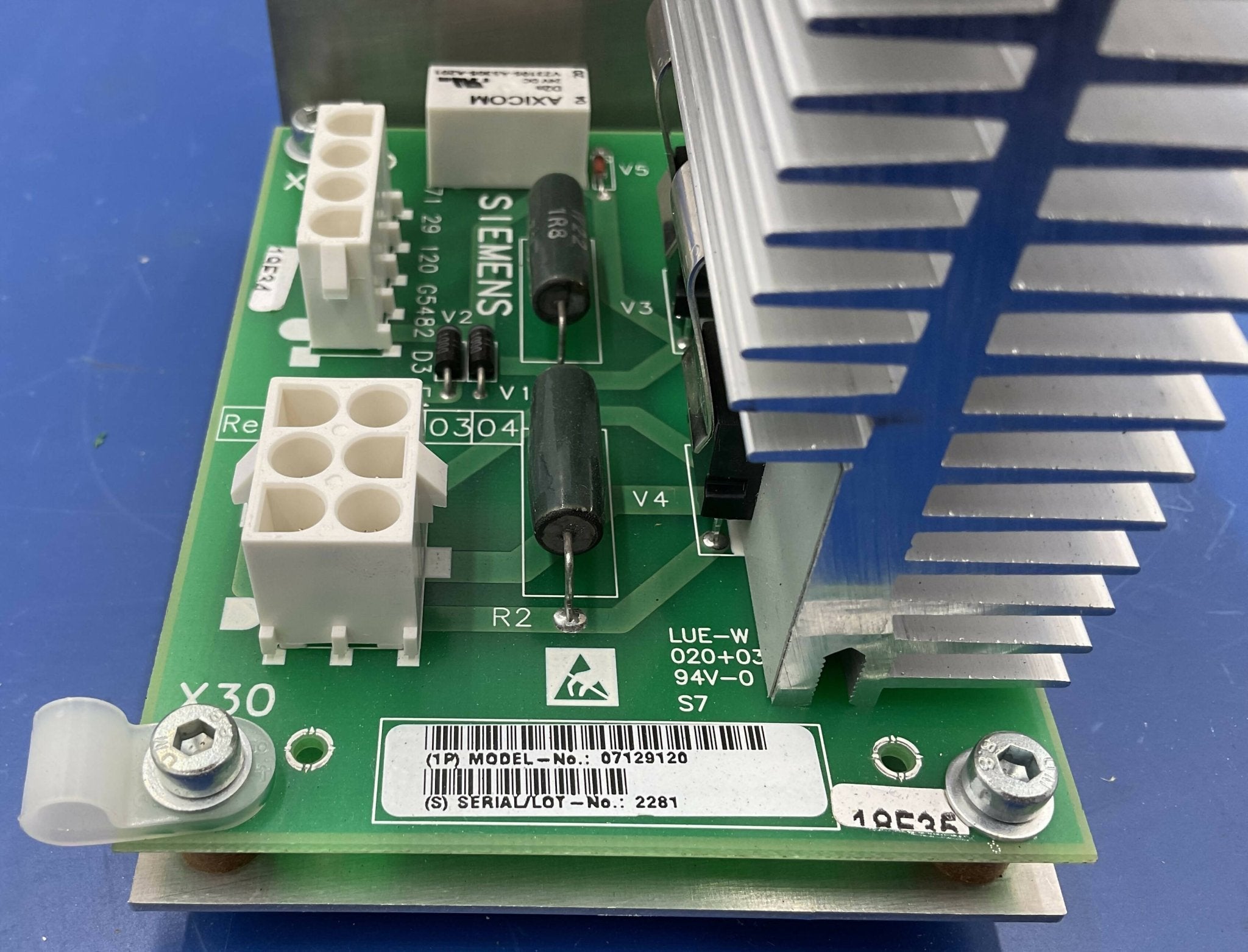 Siemens 7129112 - Amplifier Board D3 Complete PCB Rear View | Alo Tech Solutions