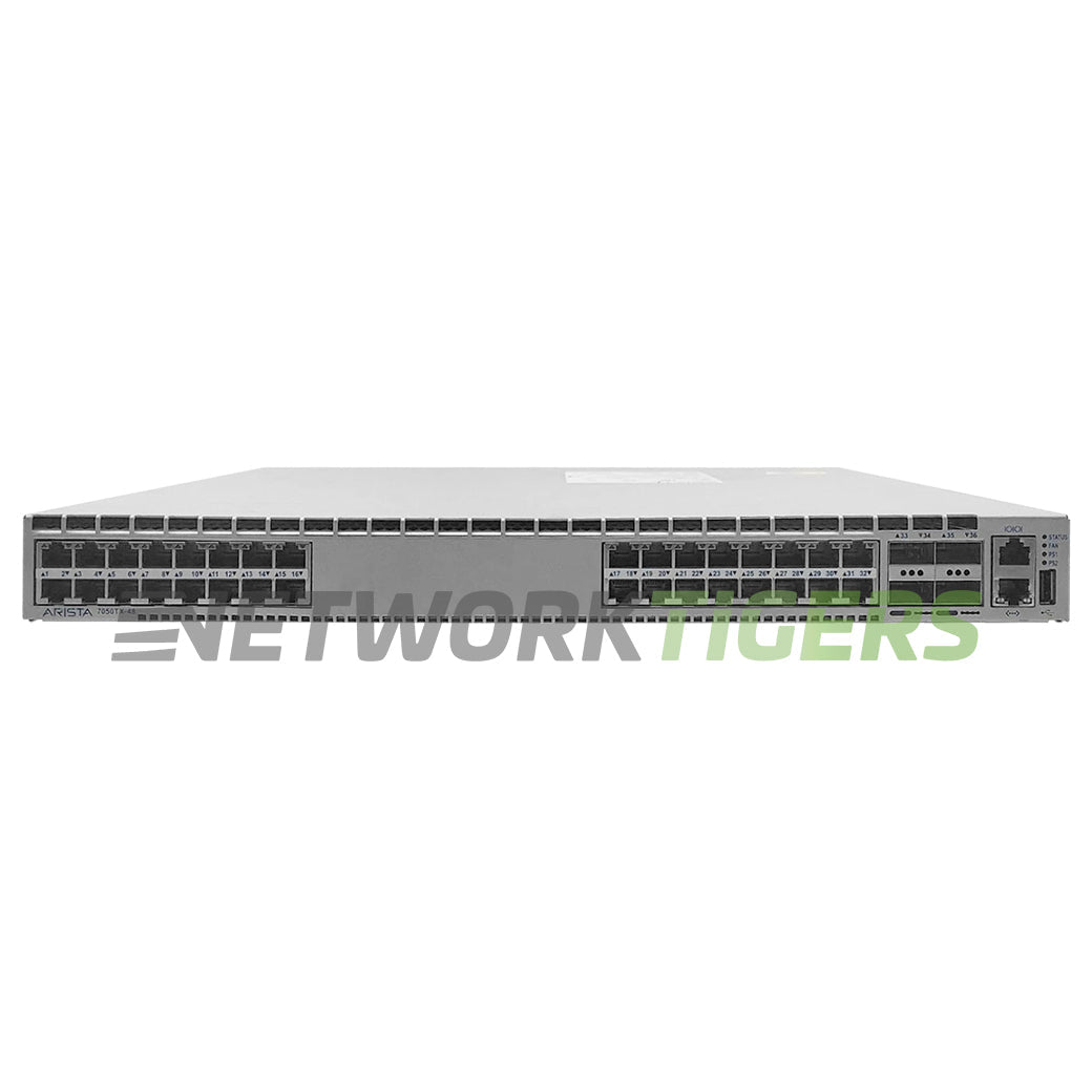 Arista DCS-7050TX-48-F 32x 10GB Copper 4x 40GB QSFP+ F-B Airflow Switch
