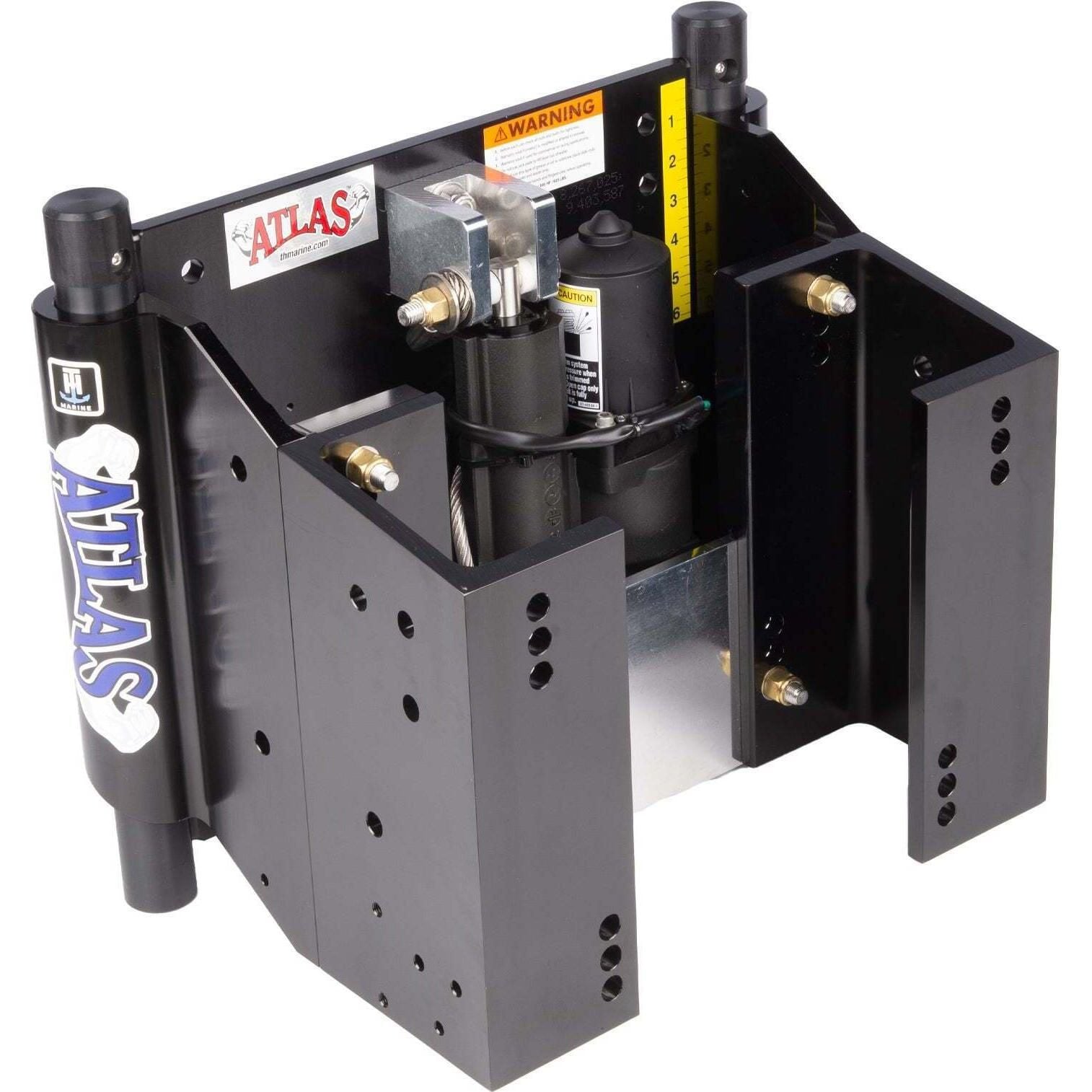 T-H Marine ATLAS™ 8" Set Back Hydraulic Jack Plate - Heavy Duty Black