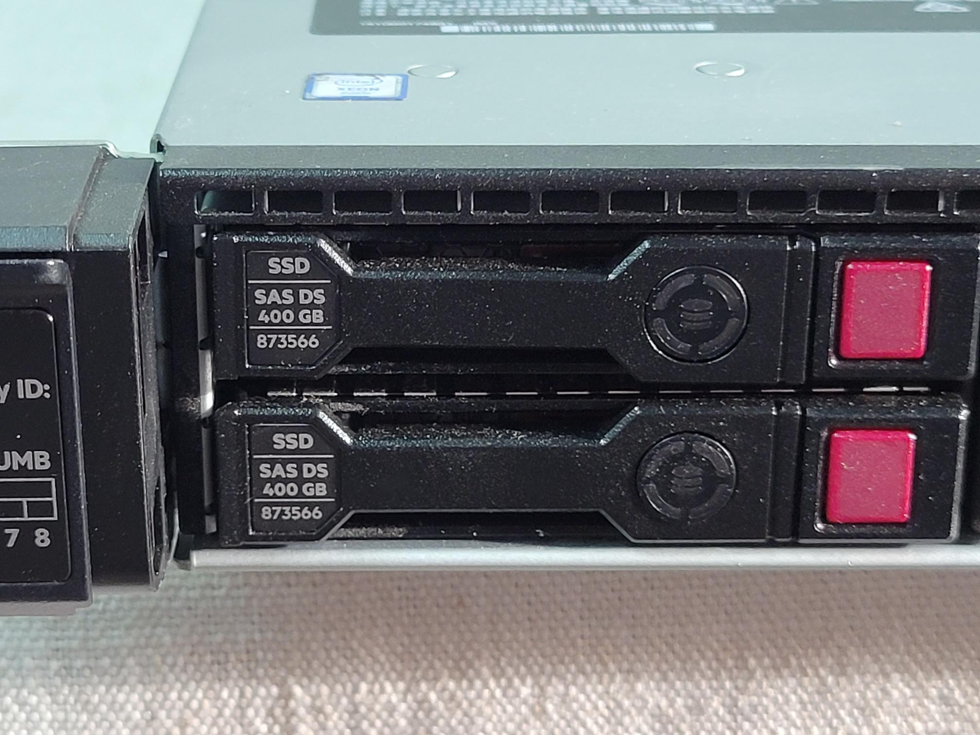 HP Proliant DL360 Gen10 8x 2.5” Server – 2x Gold 6142 2.6GHz 128GB 2x 400GB SSD