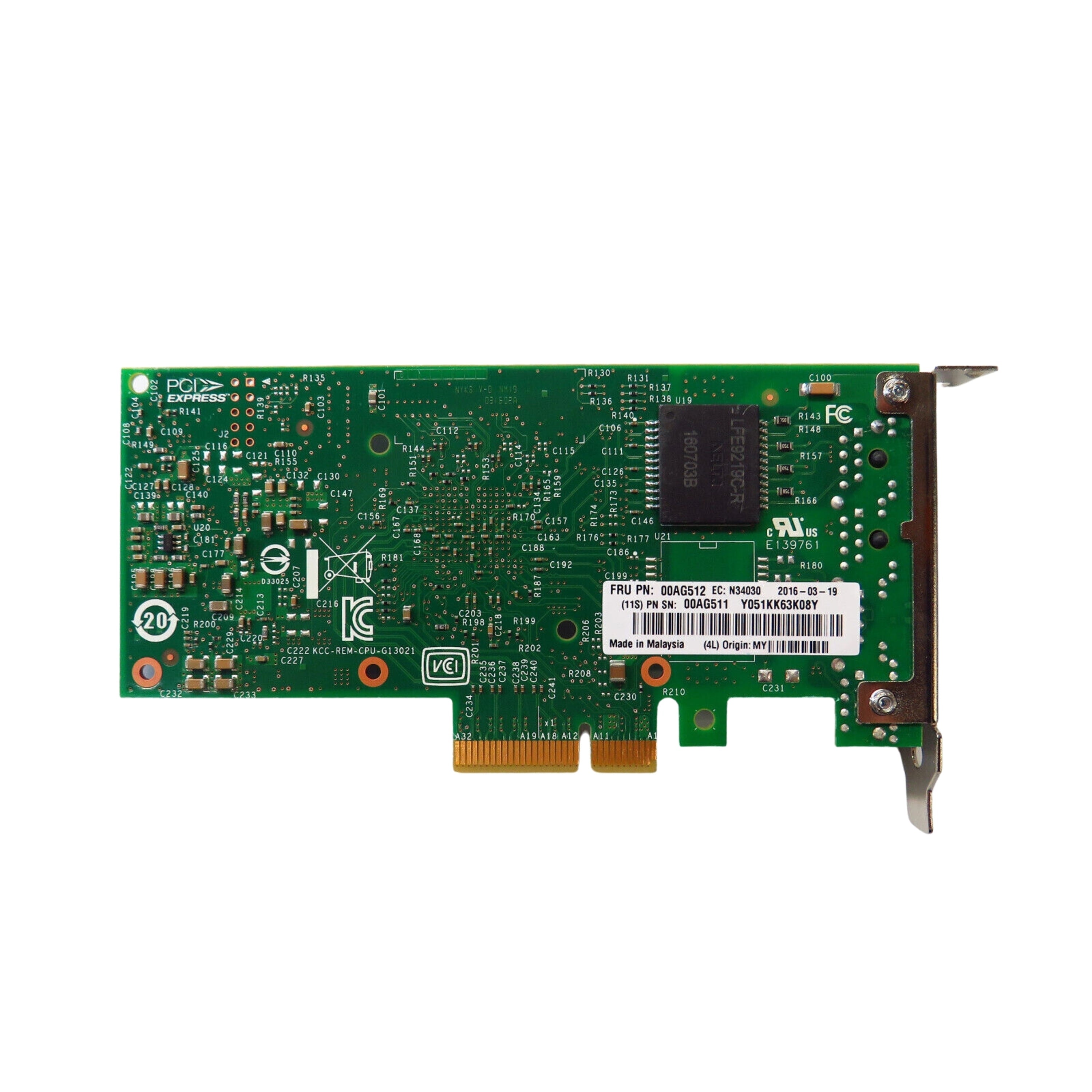 IBM 00AG512 00AG511 Intel I350-T2 2 Port 1GbE BASE-T Adapter Card (Refurbished)