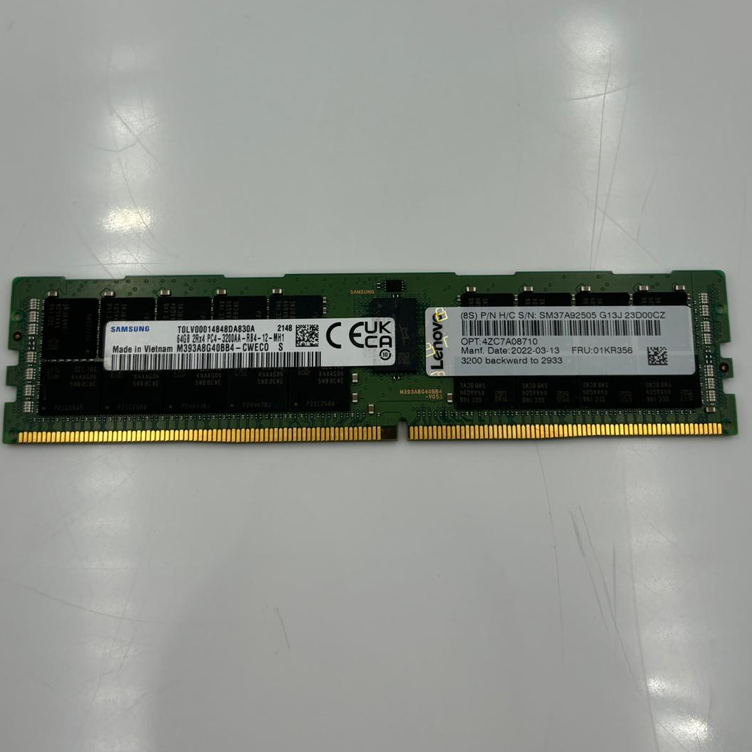 Samsung M393A8G40BB4 - 64GB DDR4 PC4-3200 RDIMM 01KR356 | Alo Tech Solutions