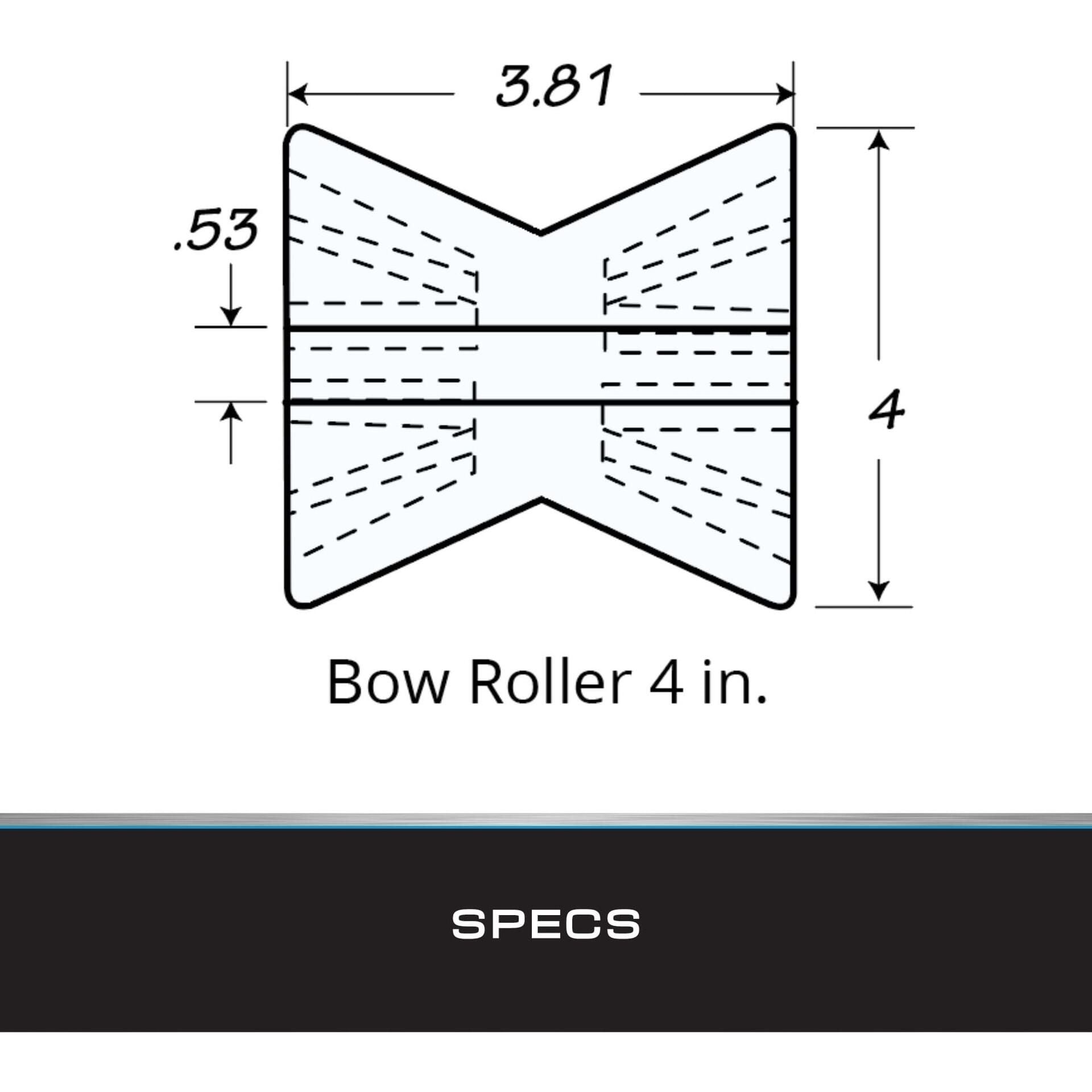 Tie Down Engineering 86404 Hull Sav'r Poly Vinly Black Roller