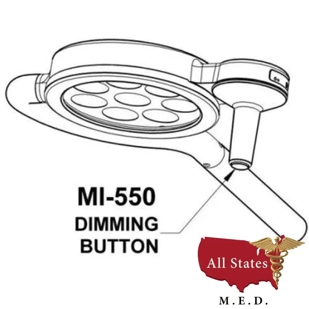 Bovie MI-550 LED Examination Light - Portable Floor Model