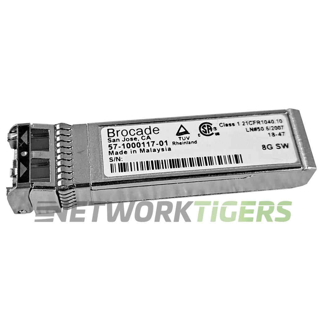 NEW Brocade 57-1000117-01 XBR-000163 8GB Fibre Channel SW SFP+ Transceiver