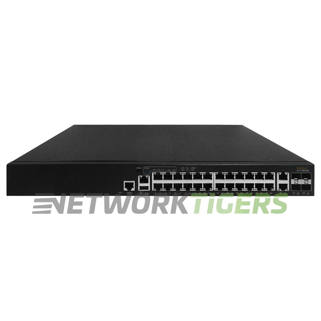 Ruckus Brocade ICX7150-24P-2X10G 24x 1GB PoE+ RJ45 2x 10GB SFP+ Switch