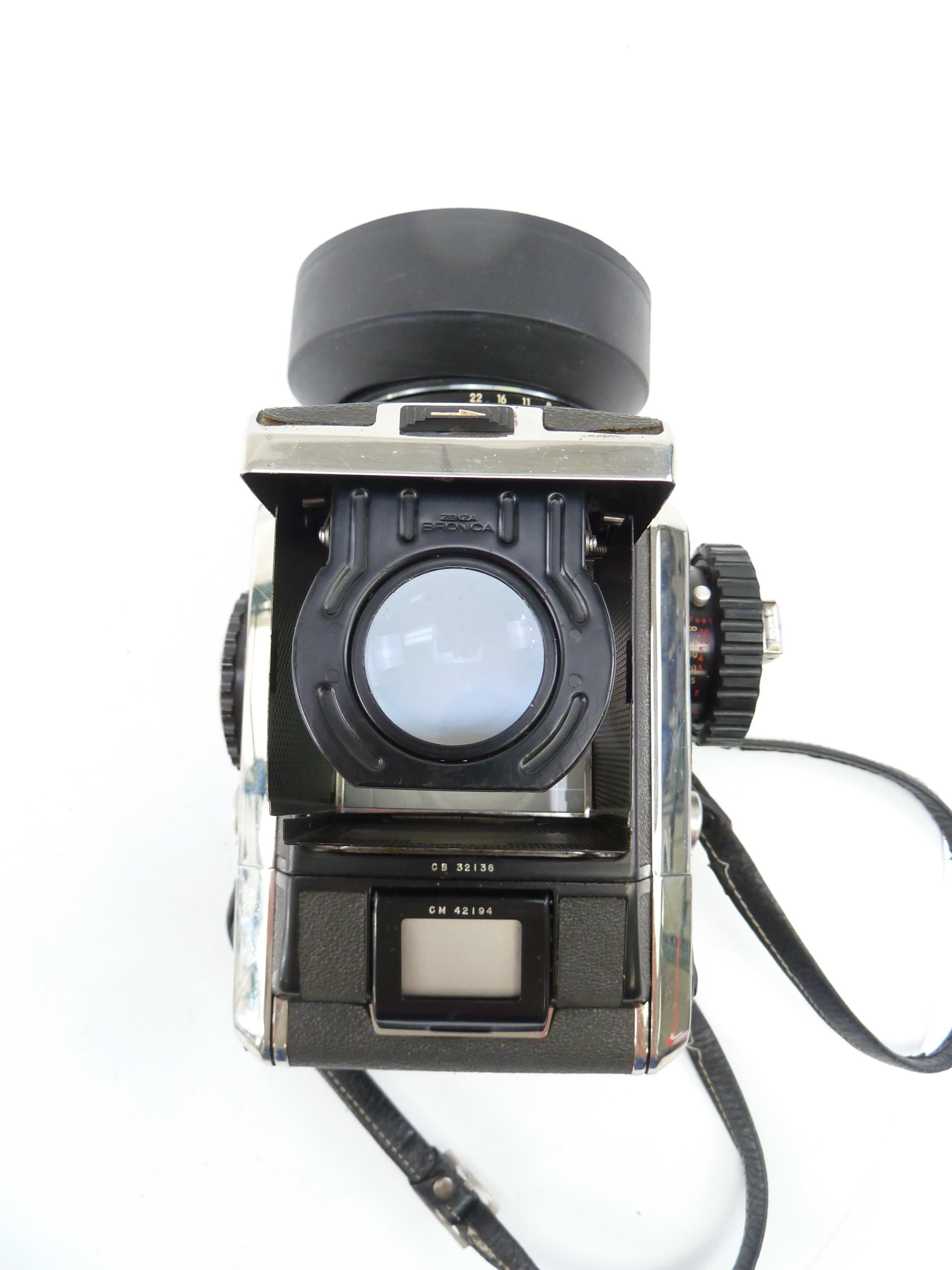 Bronica S with 75MM F2.8, 120 Film Back, and Prism Finder