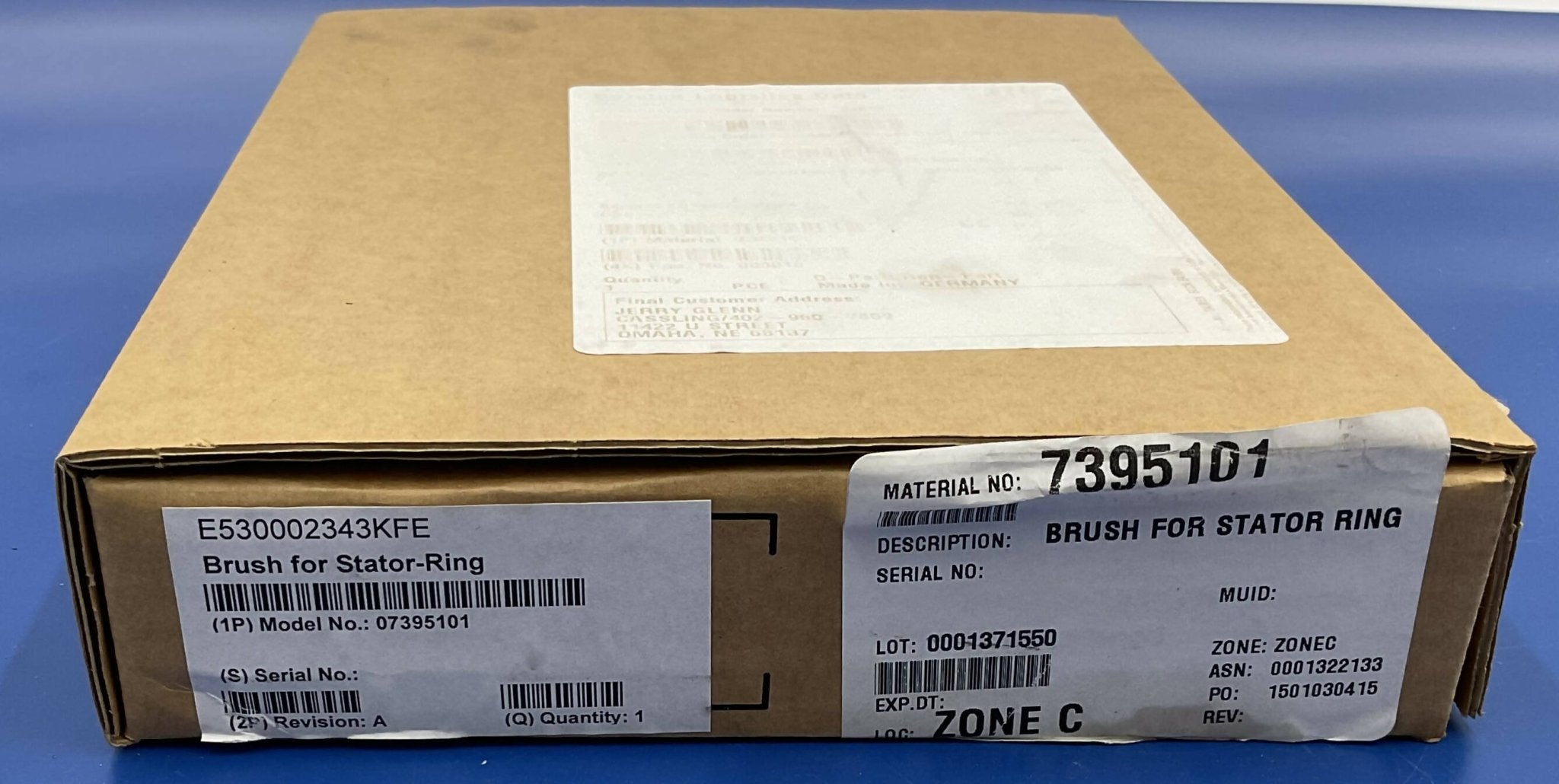 Siemens 7395101 - Brush for Stator Ring CT Scanner Part Front View | Alo Tech Solutions
