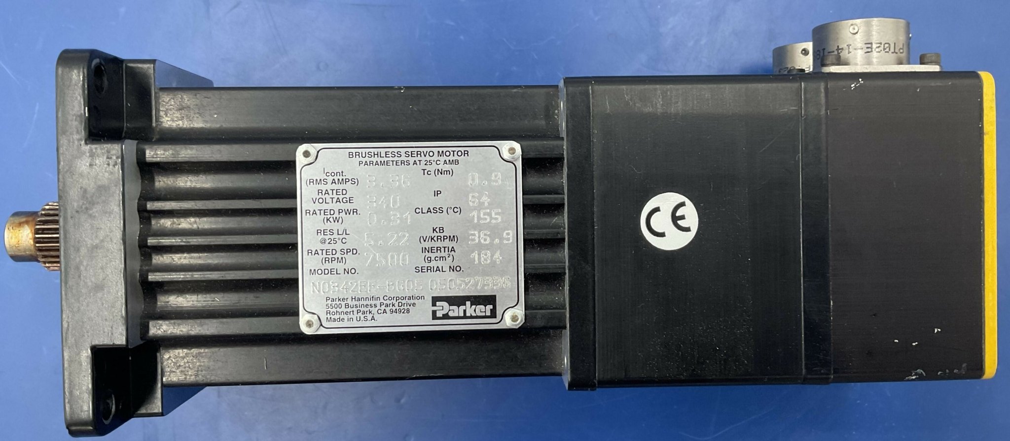 BRUSHLESS SERVO MOTOR (N0342EE-BG05 SIEMENS/PARKER