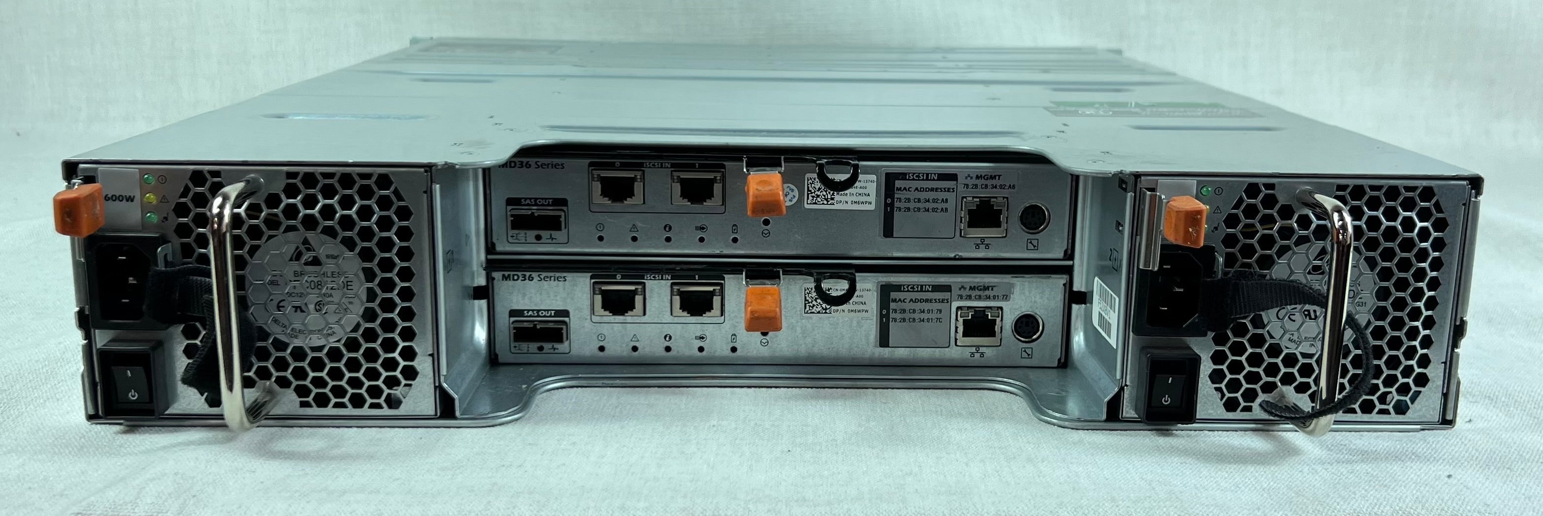 Dell PowerVault MD3600i 2U 10GbE iSCSI Storage Array 12x 6TB 72TB