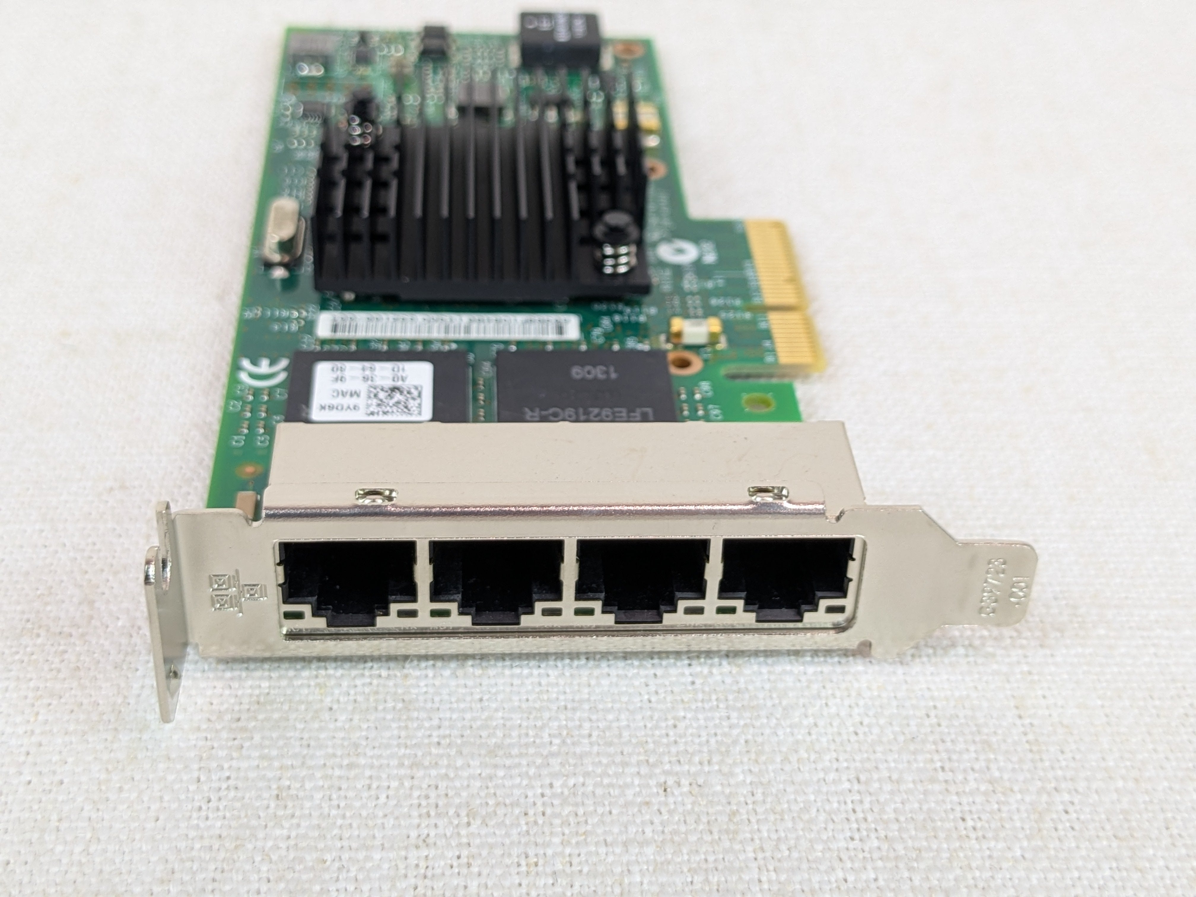Dell 9YD6K Intel i350-T4 Quad-Port GbE Network Adapter w/ Both Brackets