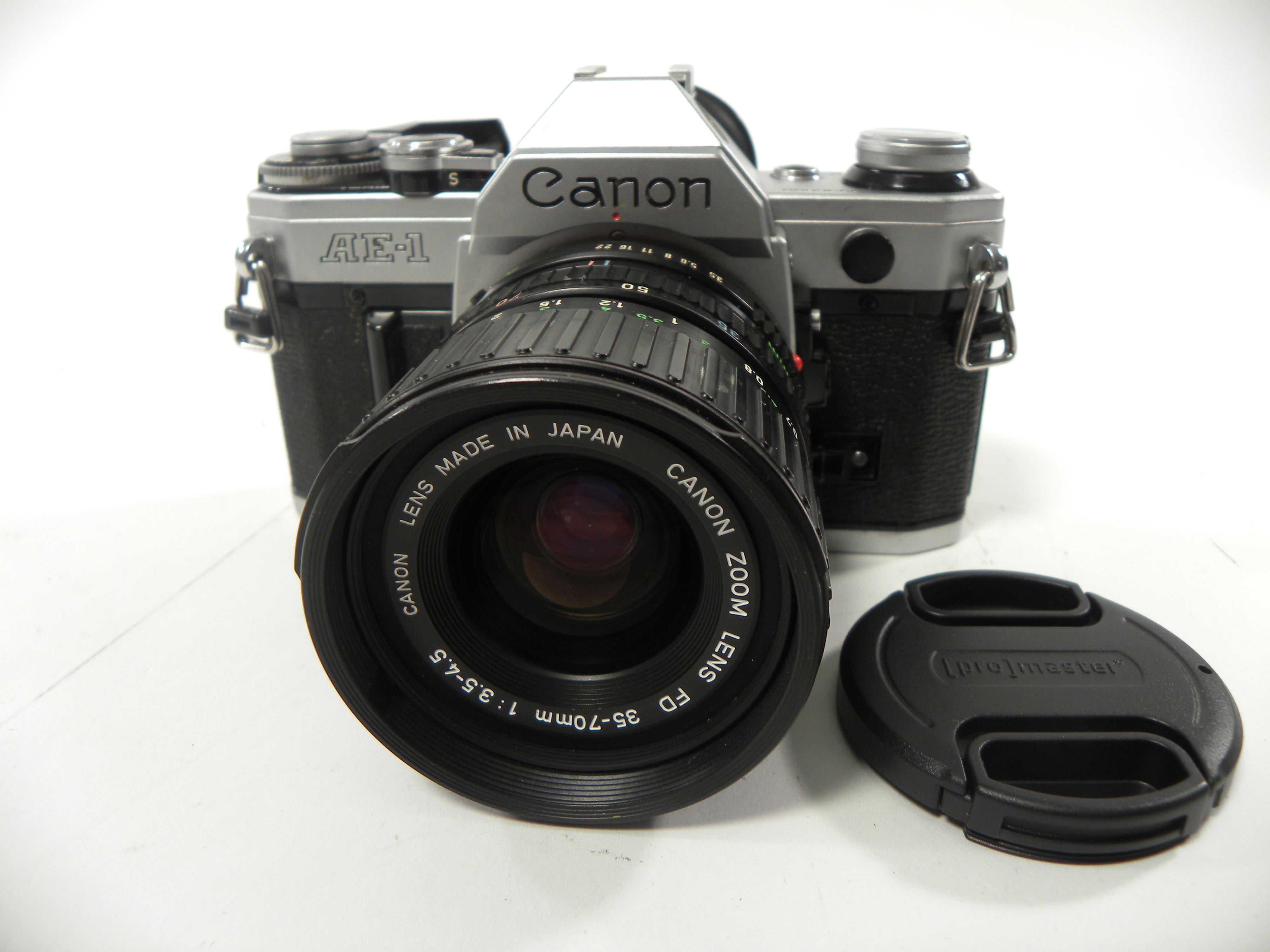 Canon AE-1 35mm SLR w/FD 35-70mm f3.5-4.5