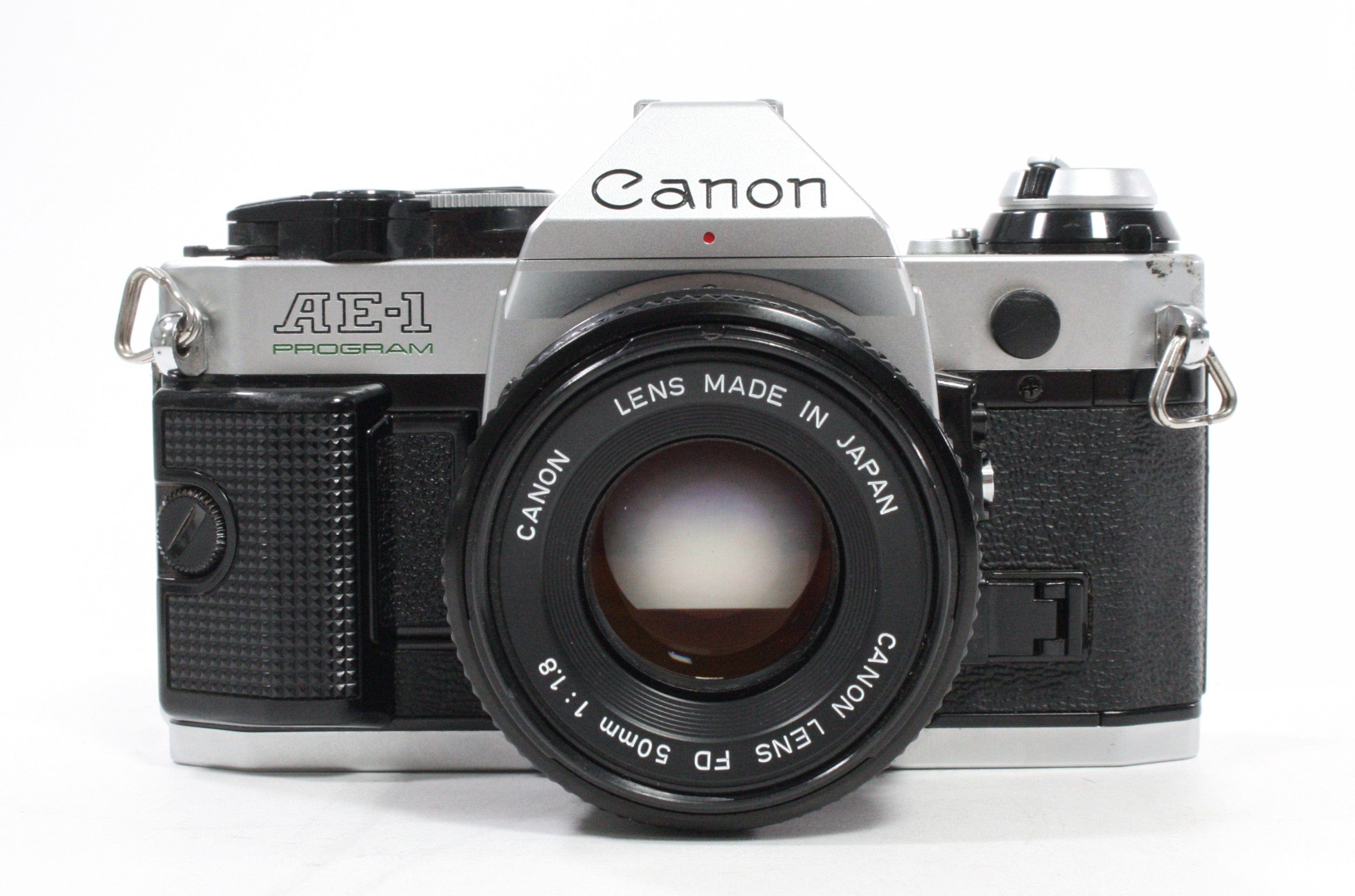 Canon AE-1 Program SLR Camera with 50mm f/1.8 FD Lens