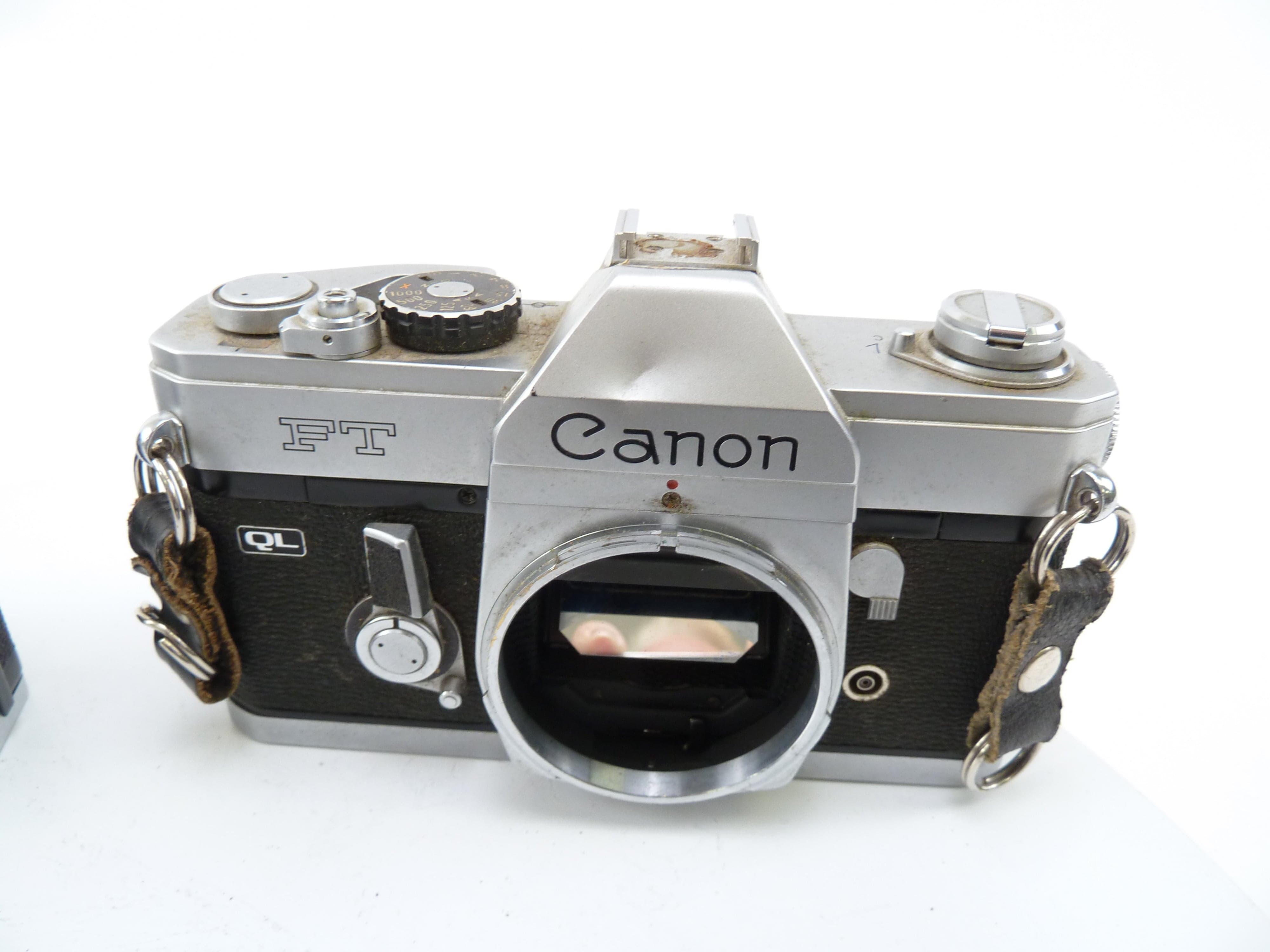 Canon Chrome FTB and FT Camera Bodies being sold AS IS for PARTS ONLY