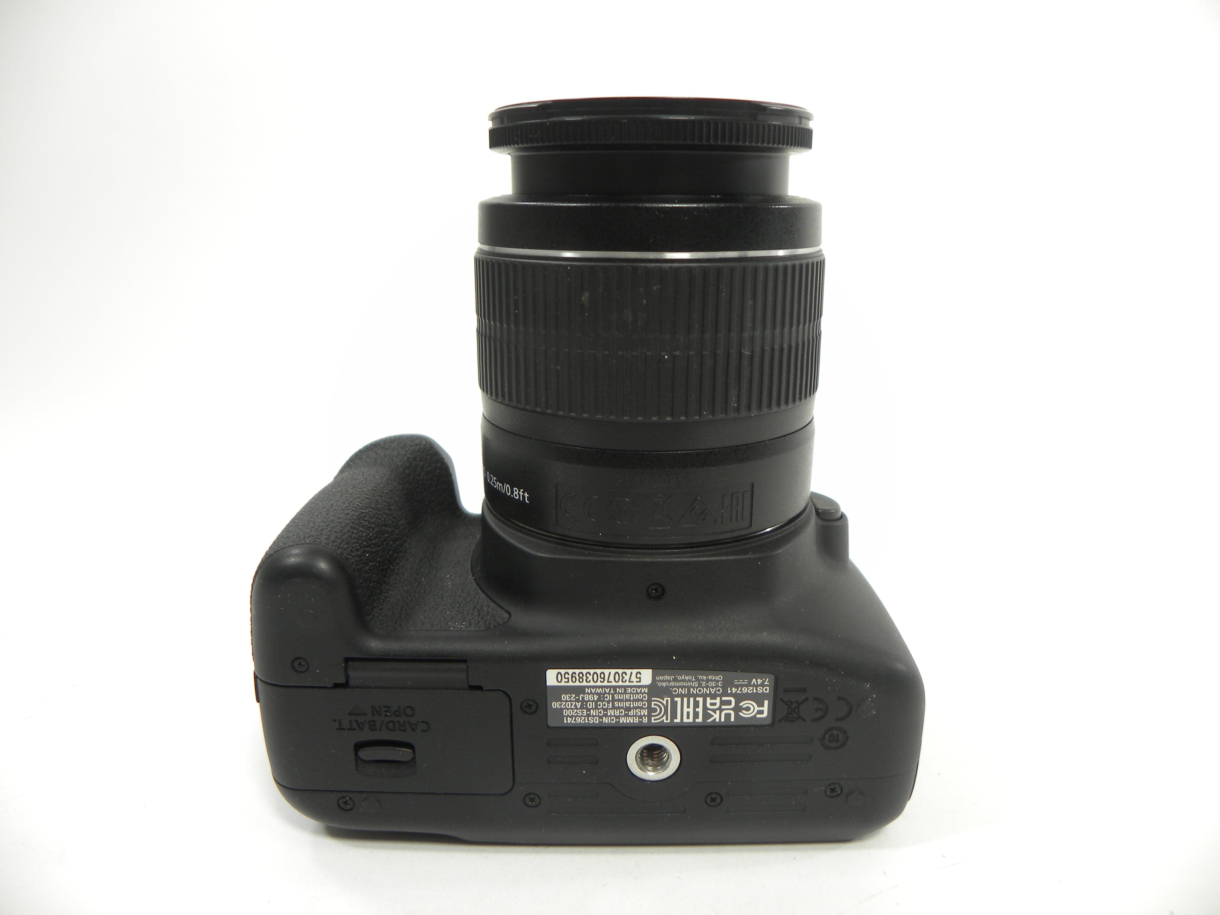 Canon EOS 2000D 24.1mp Digital SLR w/EF-S 18-55 III Shutter Ct. 15,396