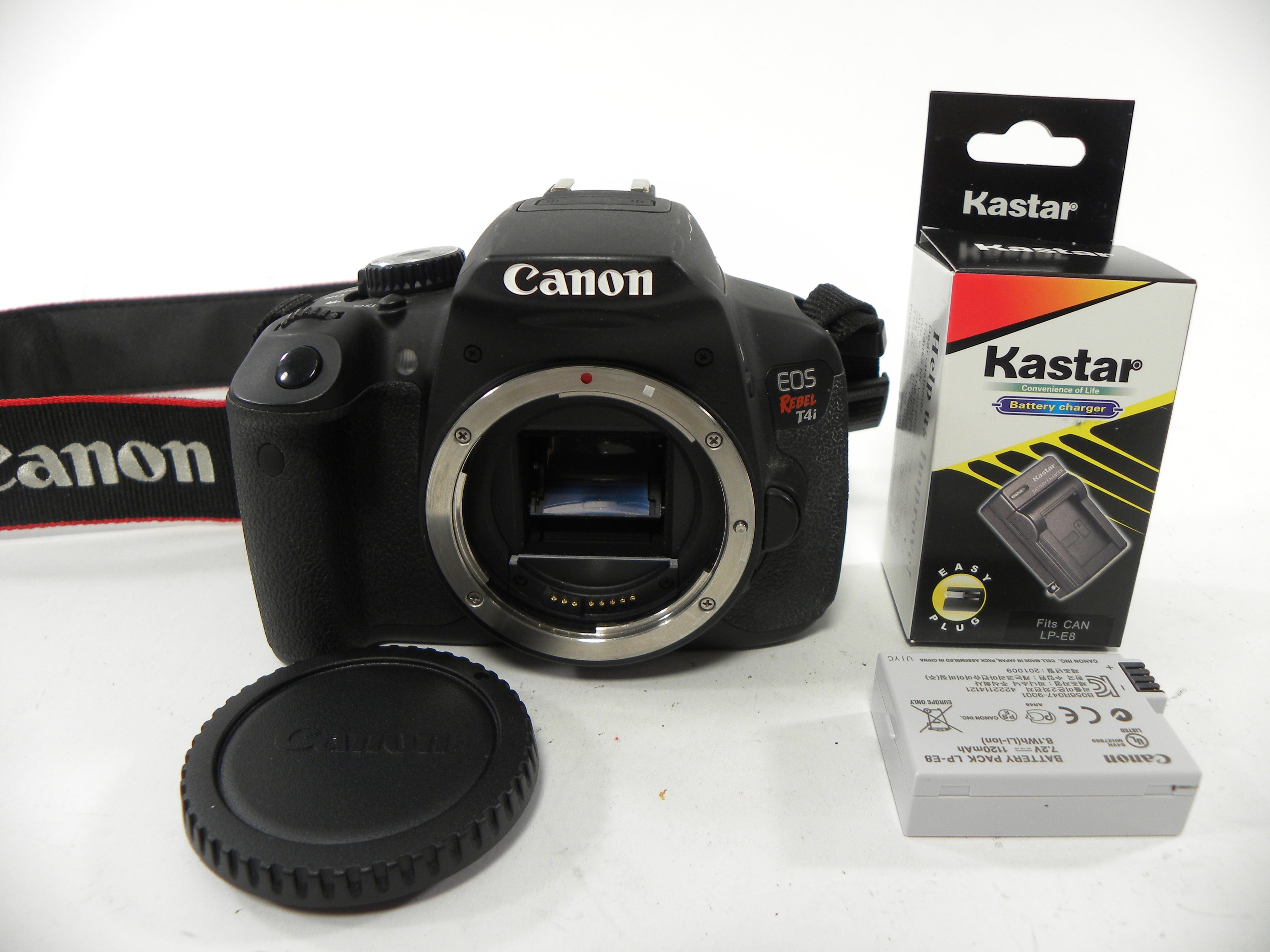 Canon EOS Rebel T4i 18mp Digital SLR Body Only Shutter Ct. 7,204