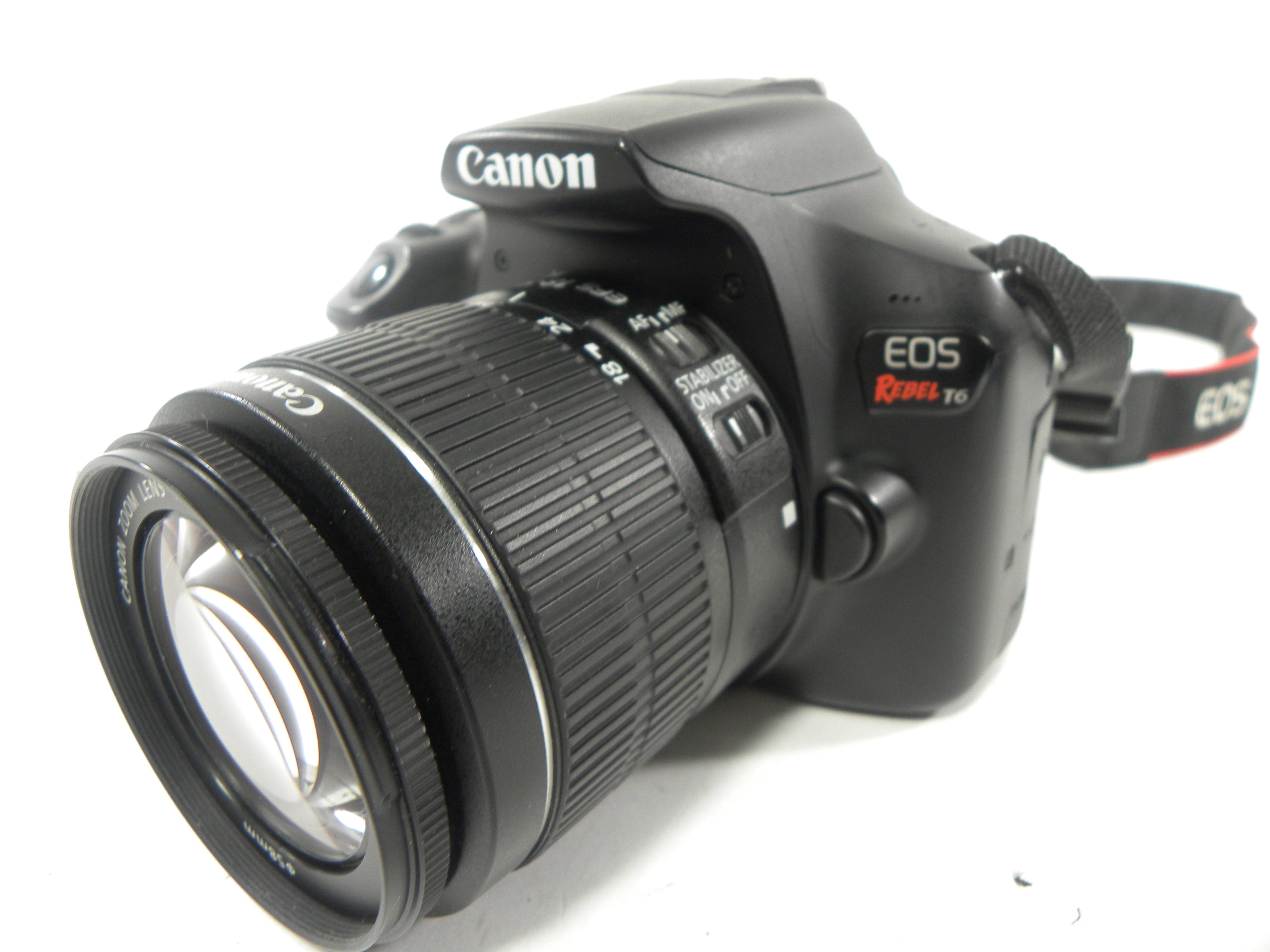 Canon EOS Rebel T6 24.2mp Digital SLR w/EF-S 18-55 IS II Shutter Ct. 19,897