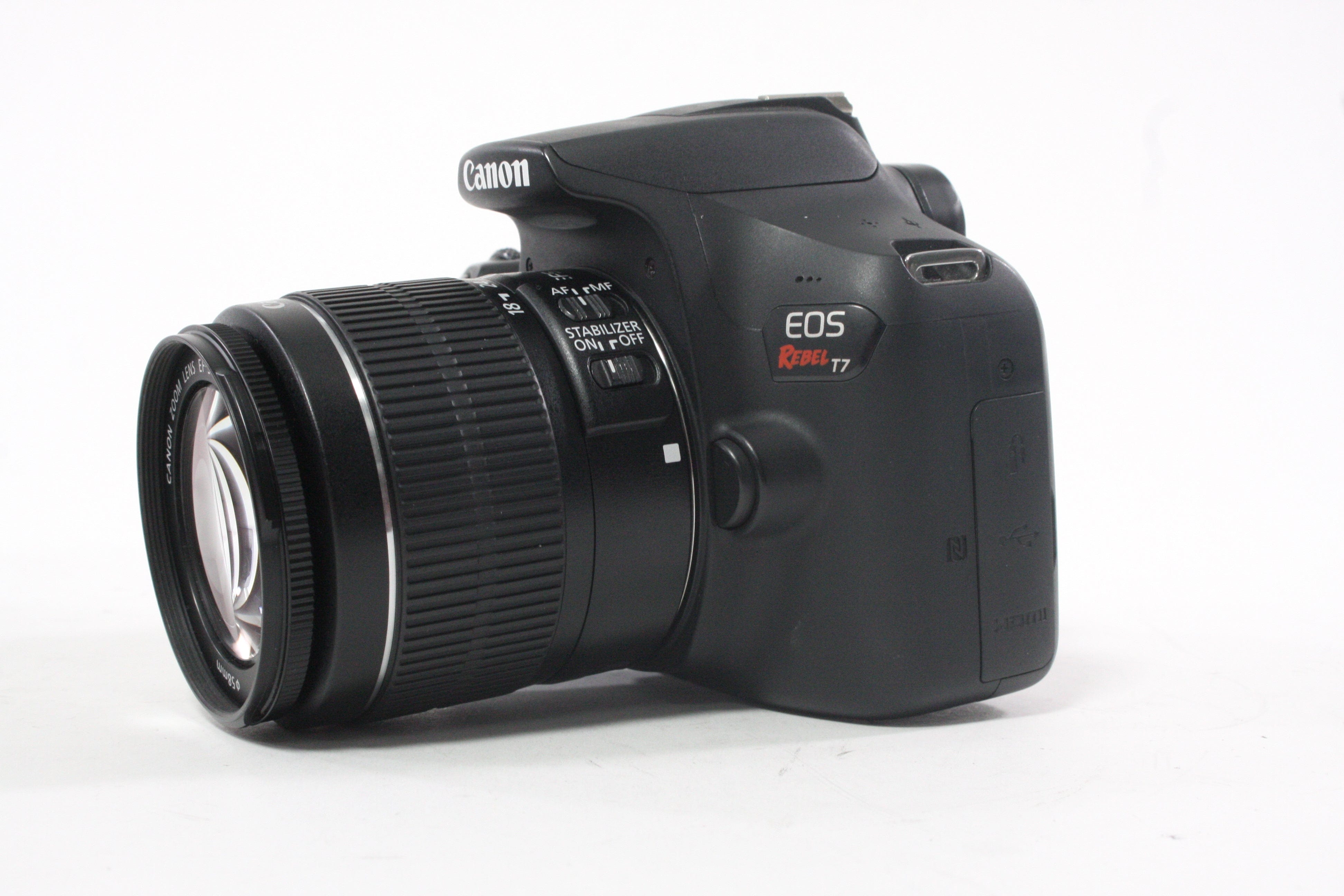 Canon EOS Rebel T7 with 18-55 f/3.5-56 IS II Lens with Shutter Count 63,823