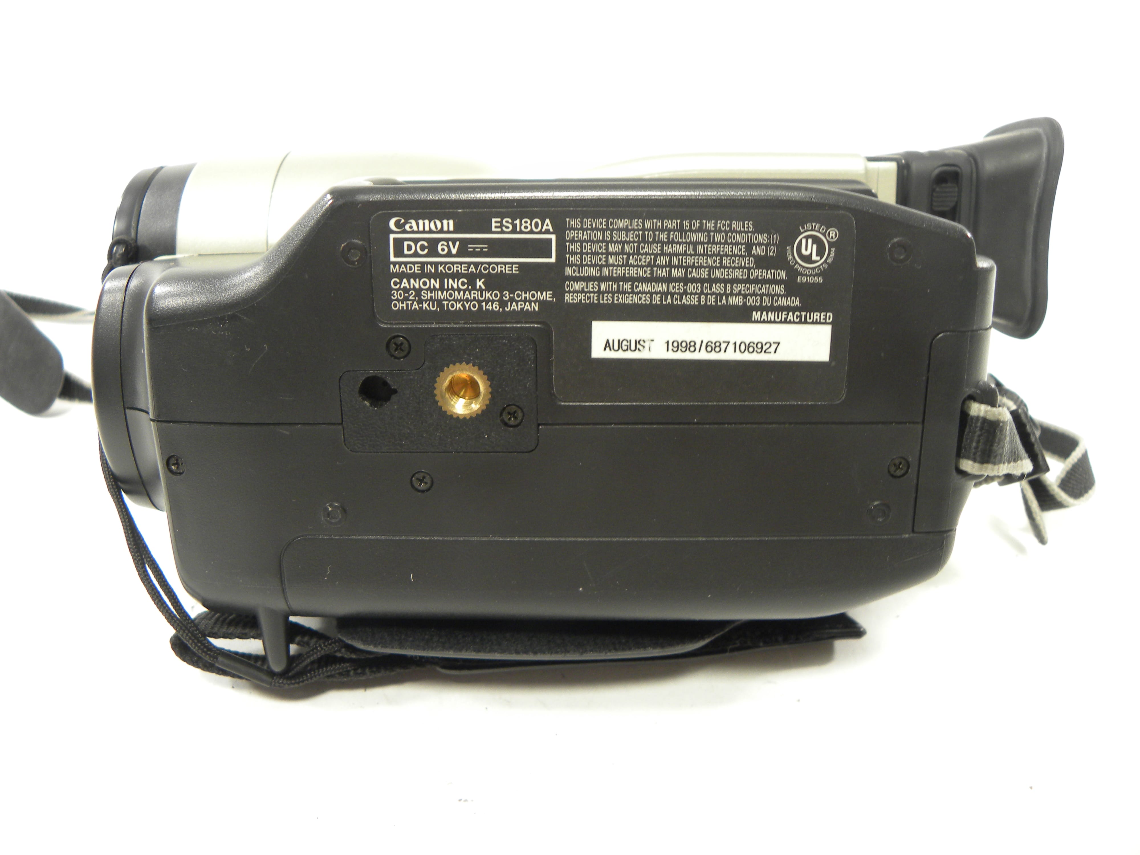 Canon ES1800 8mm Video Camcorder